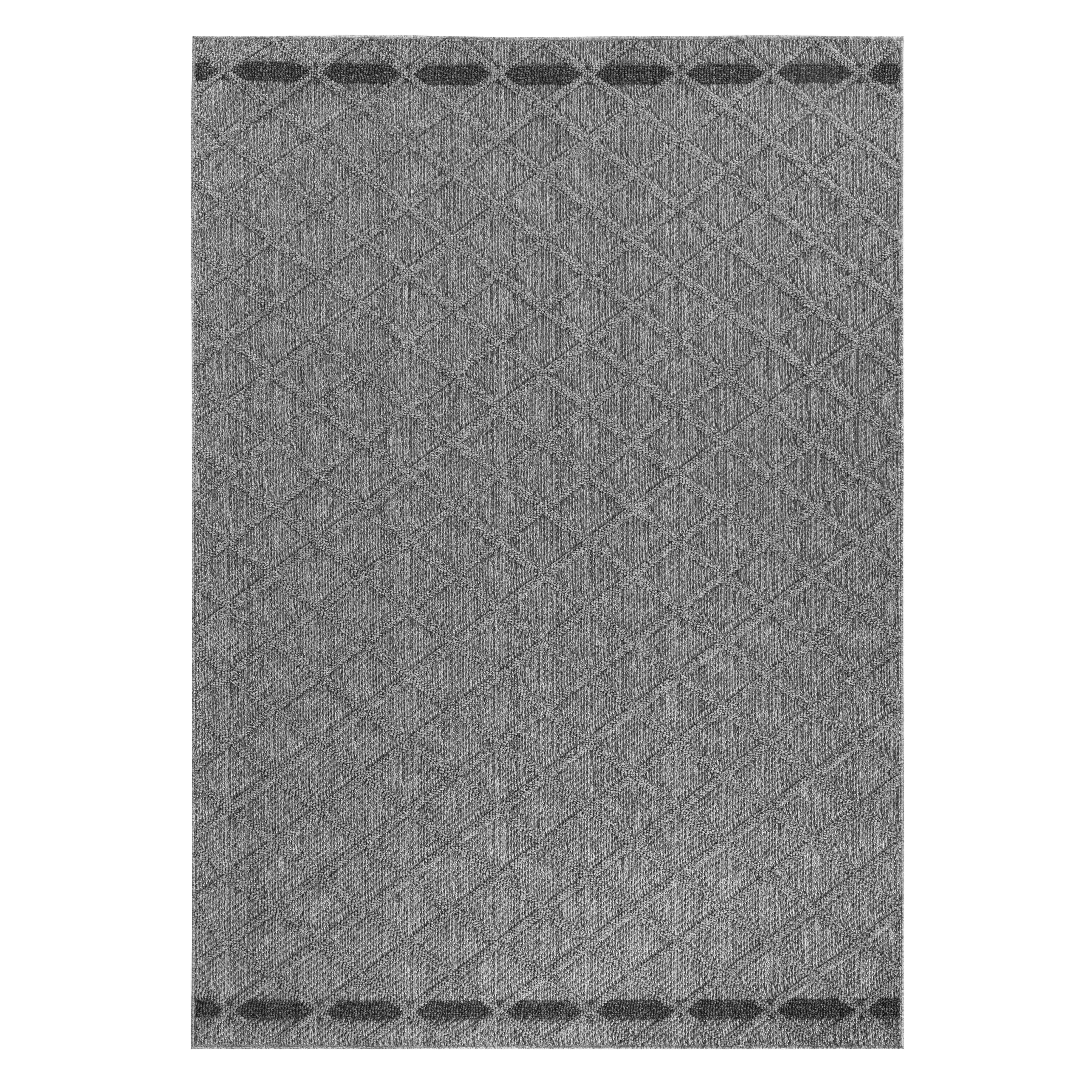 Stilvoll Günstig Outdoorteppich Teppich für den Flur oder Küche Rauten Design, Läufer, Höhe: 8 mm