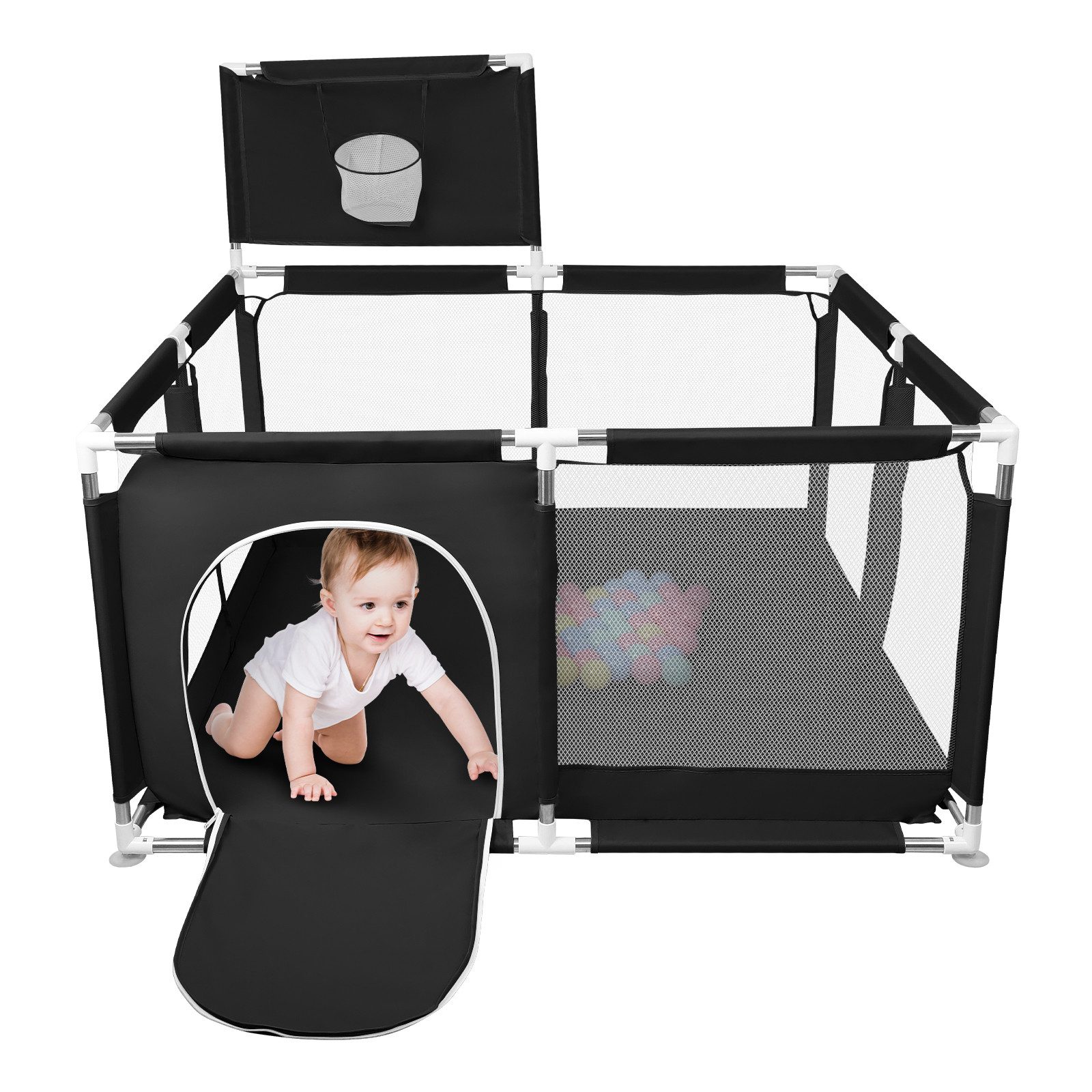 JEOBEST Laufstall Laufstall Baby 126x66cm Laufgitter günstig online kaufen