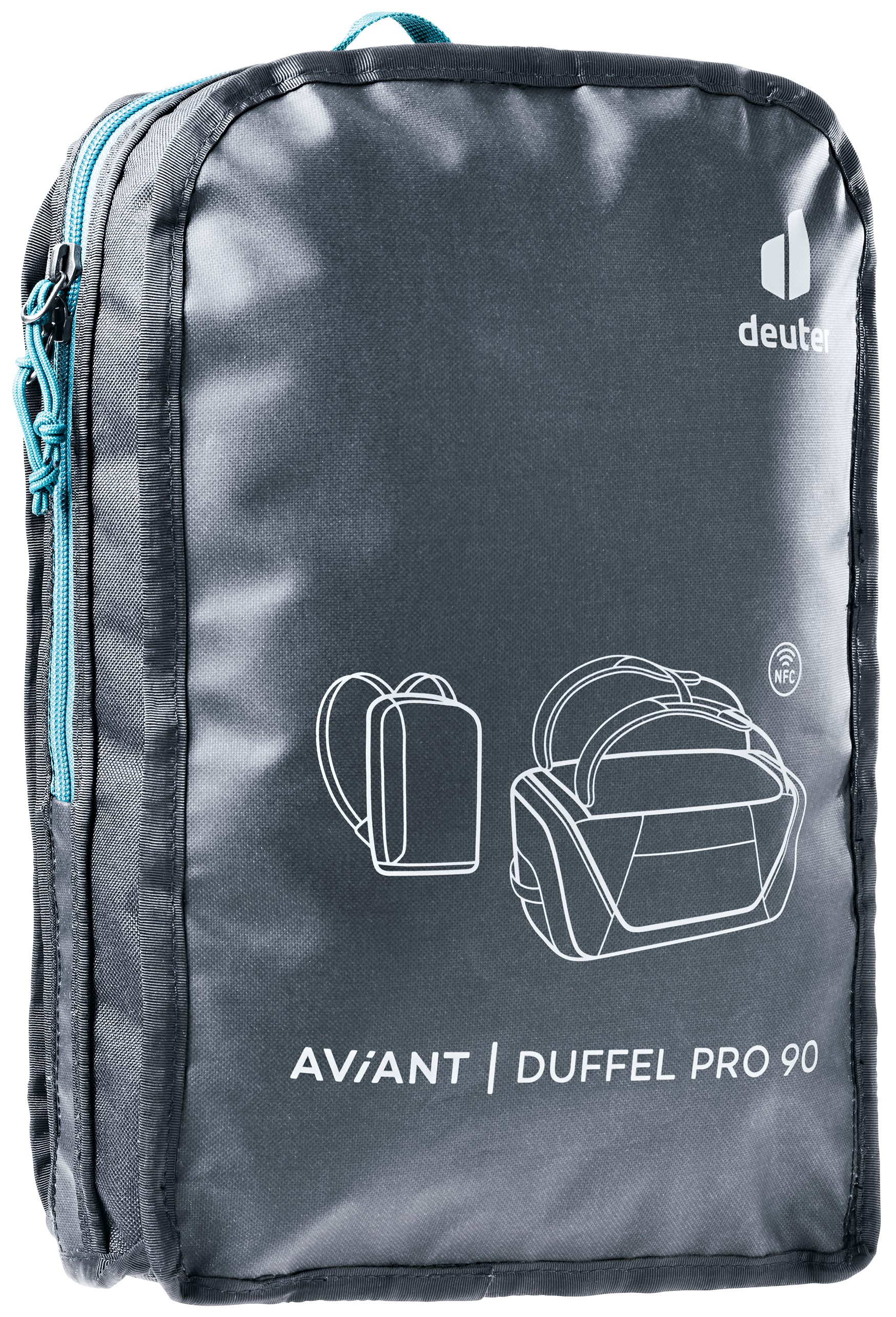 Reisetasche Pro Kleidung Duffel 90, Kompression AViANT innen für black deuter
