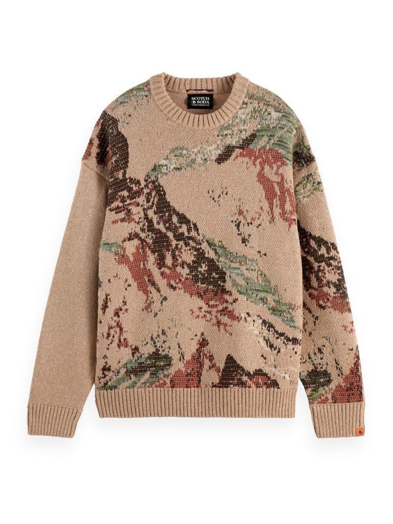 Scotch & Soda Rundhalspullover Mountain loose fit
