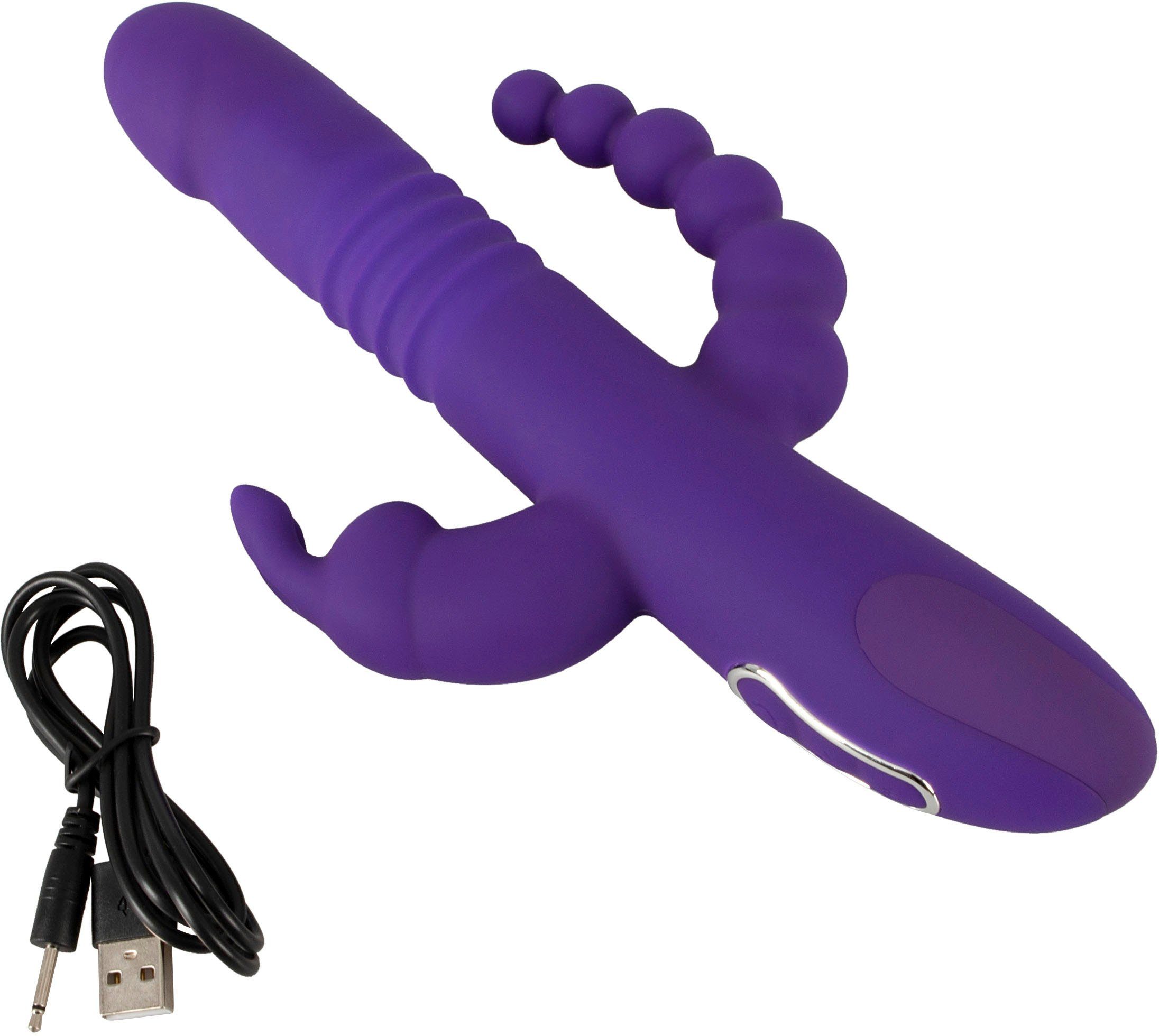 Smile Stoß-Vibrator, Mit Klitoris- und Analvibrator | Stoß-Vibratoren
