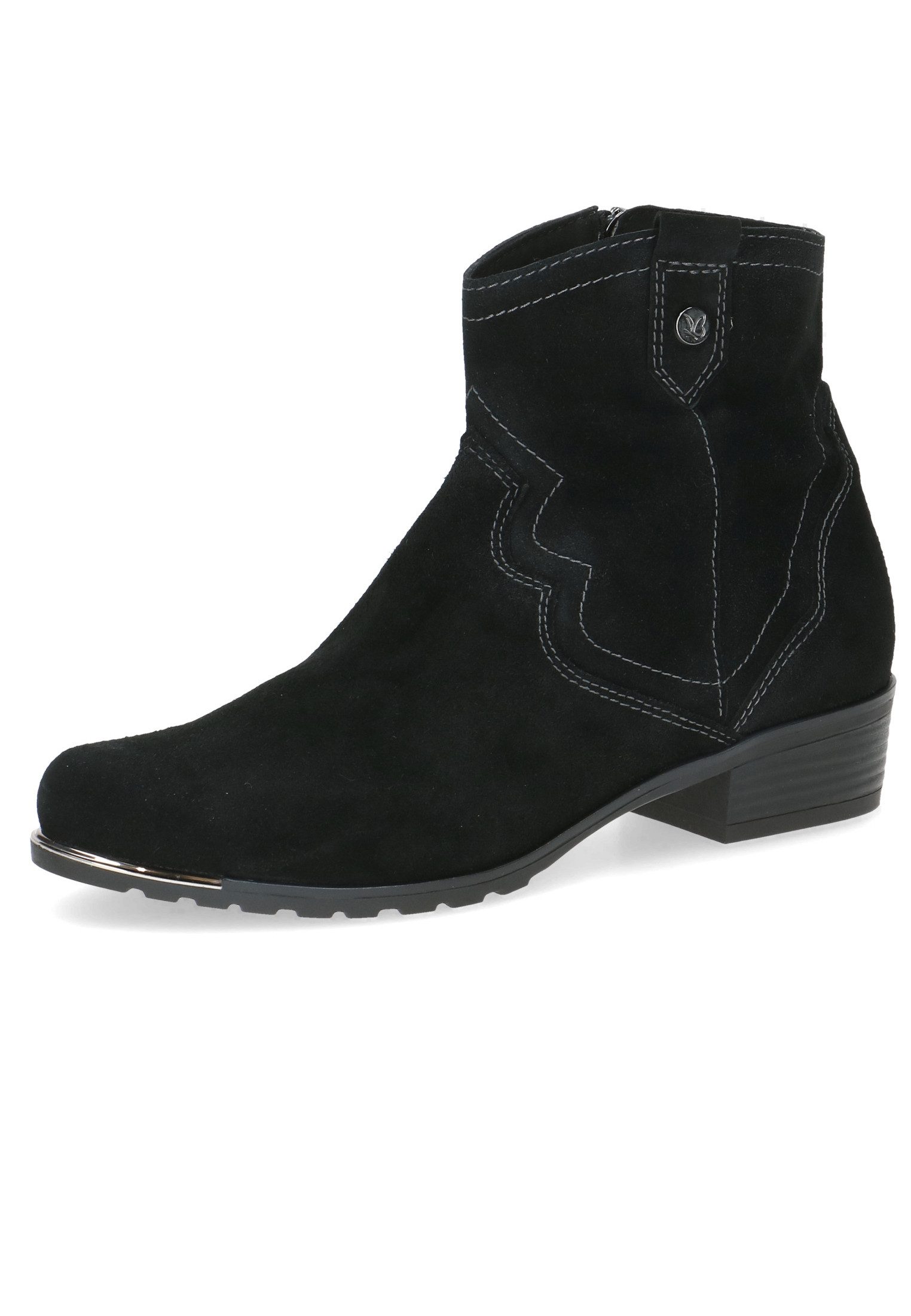 Caprice 9-25306-43 004 Black Suede Stiefelette – Bild 2 von 5