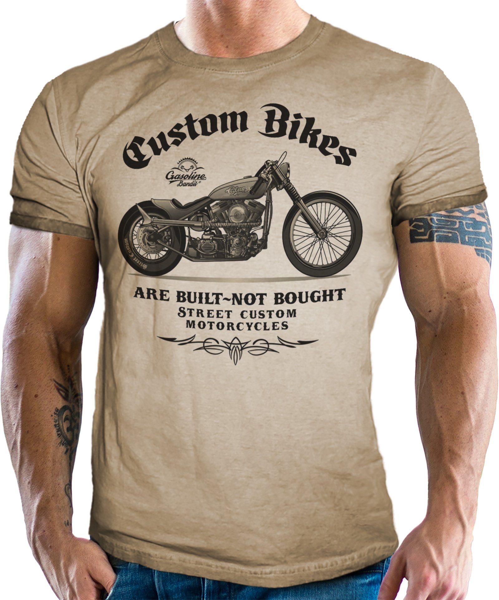 Used not Retro GASOLINE BANDIT® Built, T-Shirt Custom - Are Look Bikes Bought Vintage im