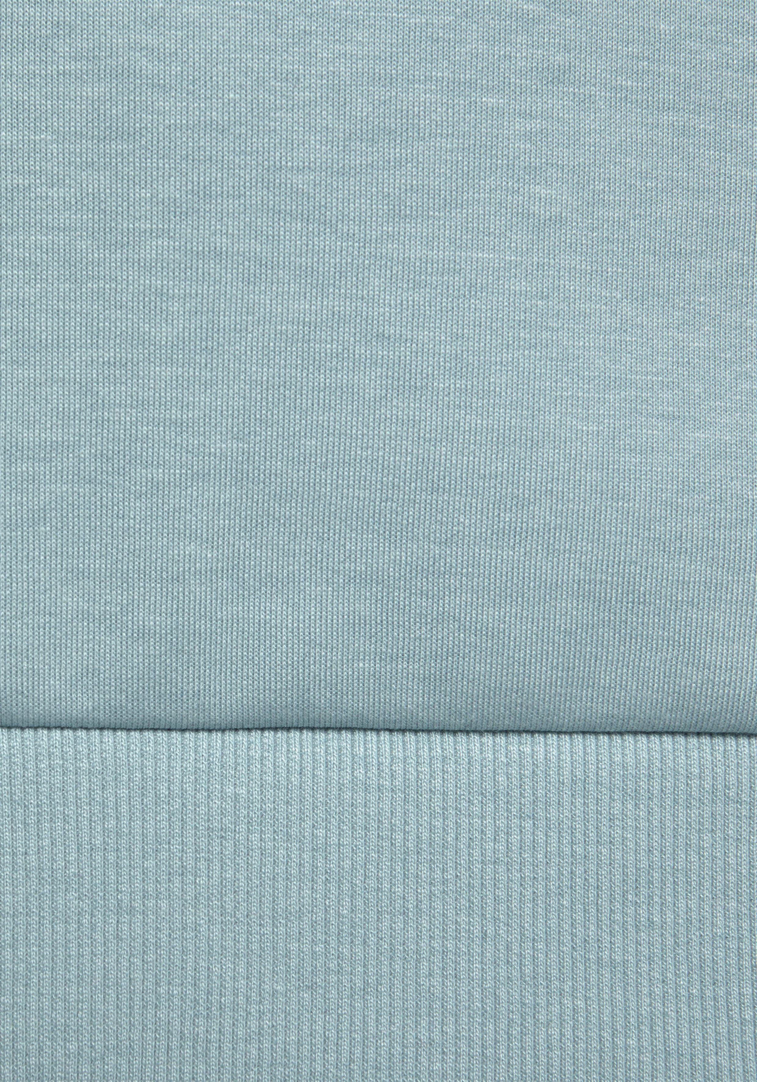 Bench. Loungewear Kapuzensweatshirt mit Seitenstreifen und Kängurutasche, Loungewear