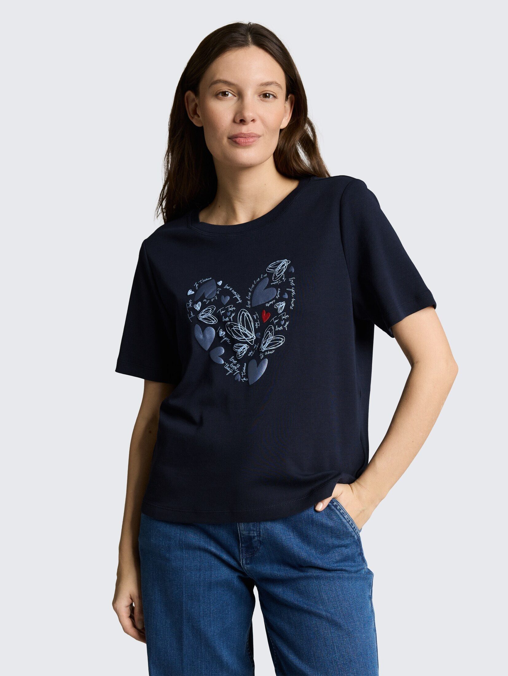 TOM TAILOR T-Shirt T-Shirt T-Shirt aus Baumwolle günstig online kaufen
