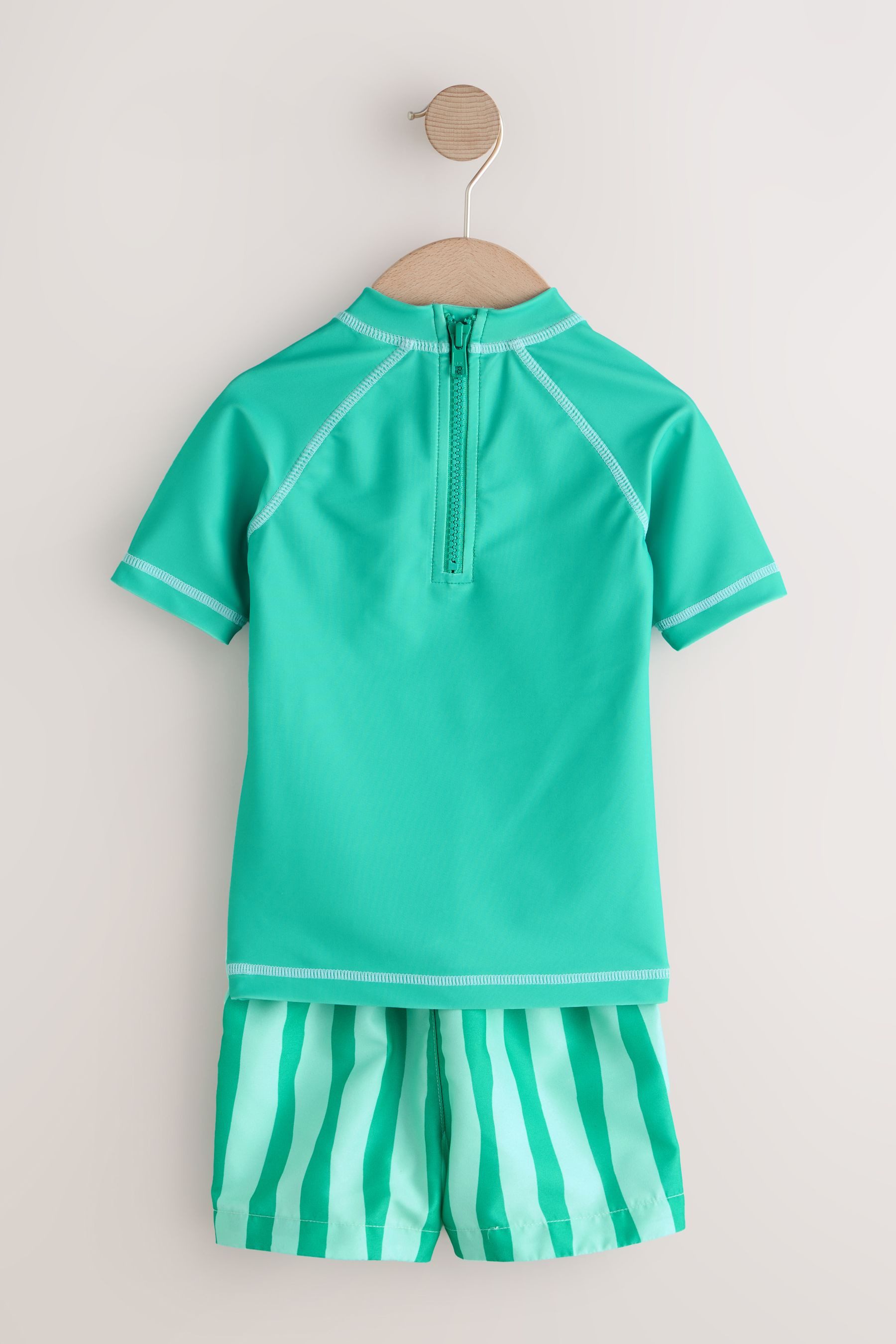 Next Badeanzug Rash-Trägertop und Badeshorts im Sonnenschutzset (2-St) – Bild 2 von 4