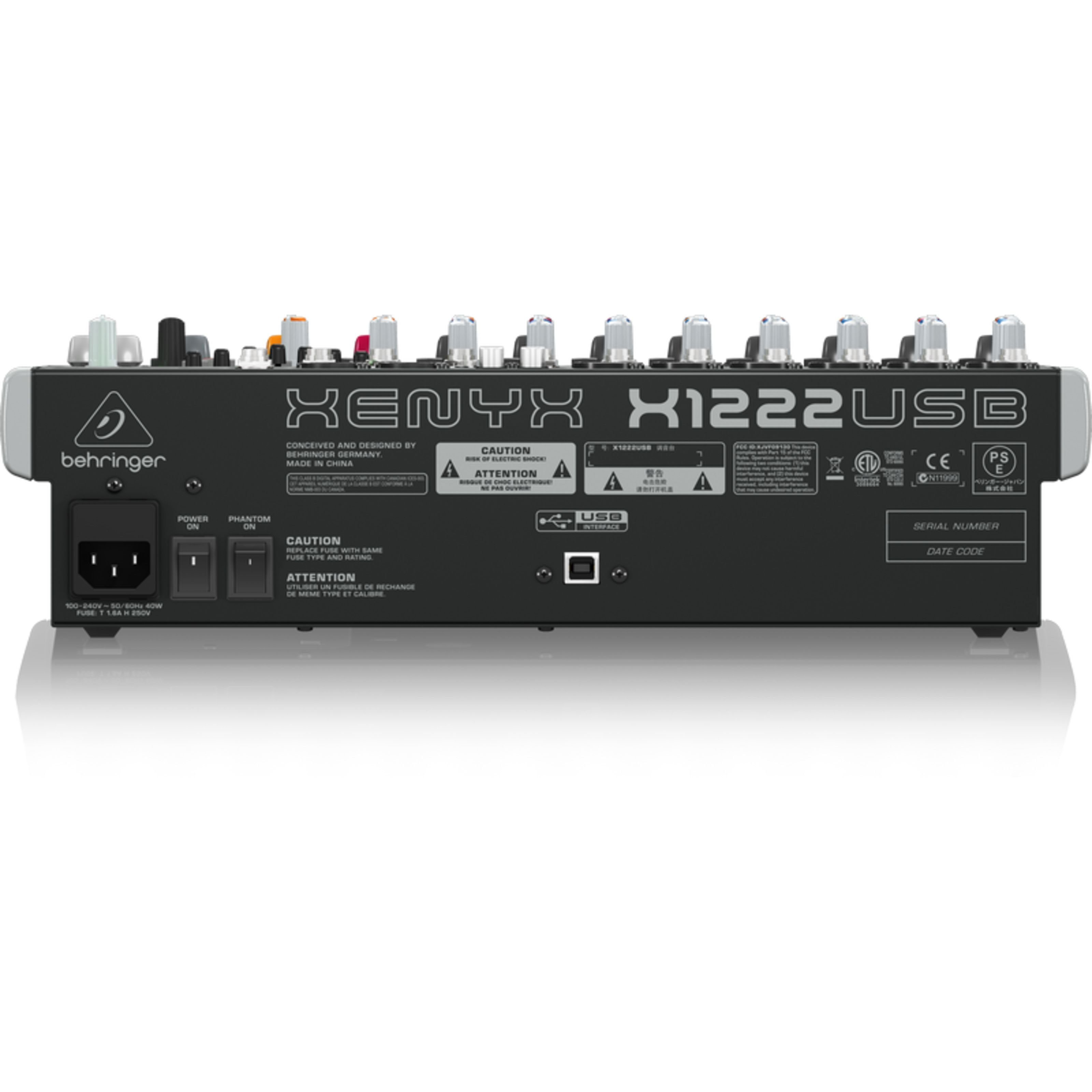 Behringer Mischpult, (XENYX X1222USB, PA Mischpulte, Analog Mixer), XENYX X1222USB - Analogmixer