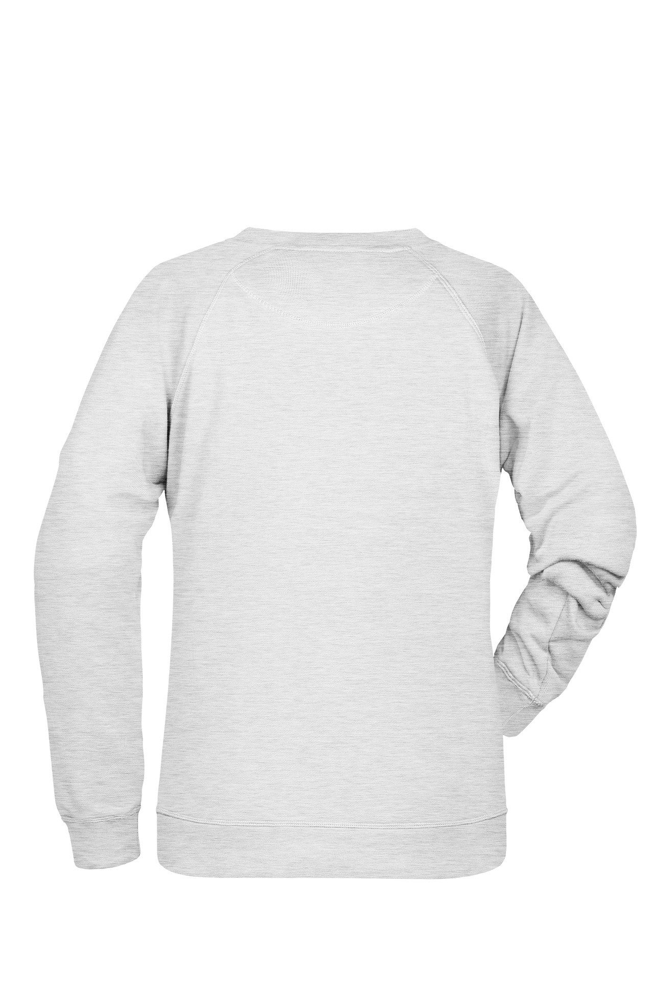James & Nicholson Sweatshirt Damen Sweatshirt aus Bio-Baumwolle mit leicht tailliertem Schnitt 8021 Innen weich angeraut
