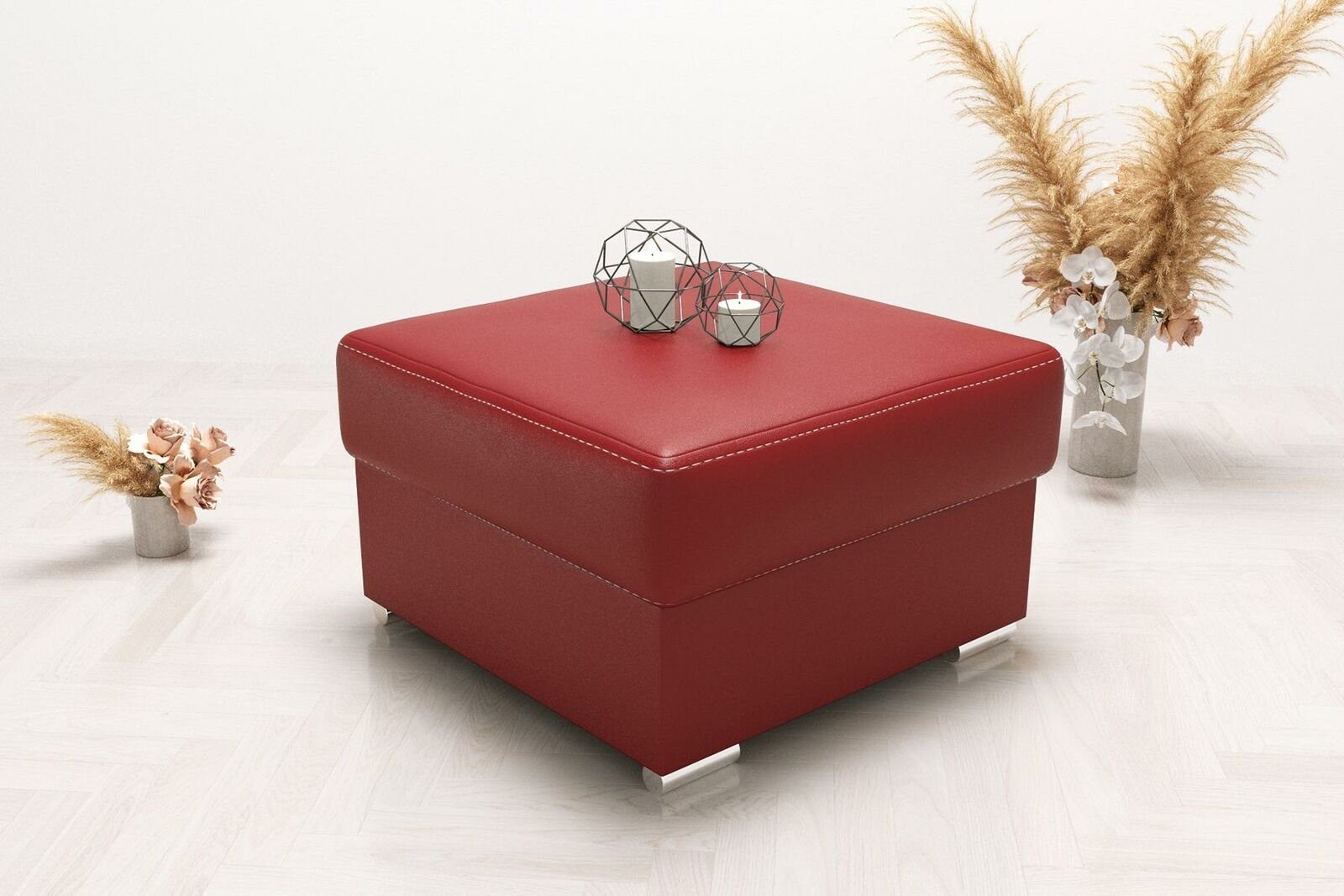 Polsterhocker Polsterhocker Sitzhocker Edler Truhe Box neu Pouf Fußhocker Ottomane