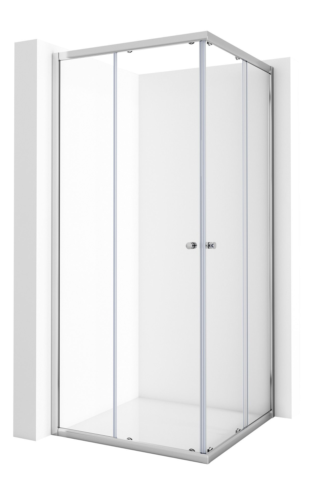 Boromal Eckdusche Duschkabine Schiebetür 75x75 Eckeinstieg günstig online kaufen
