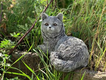 Stone and Style Gartenfigur Steinfigur Katze Emilia