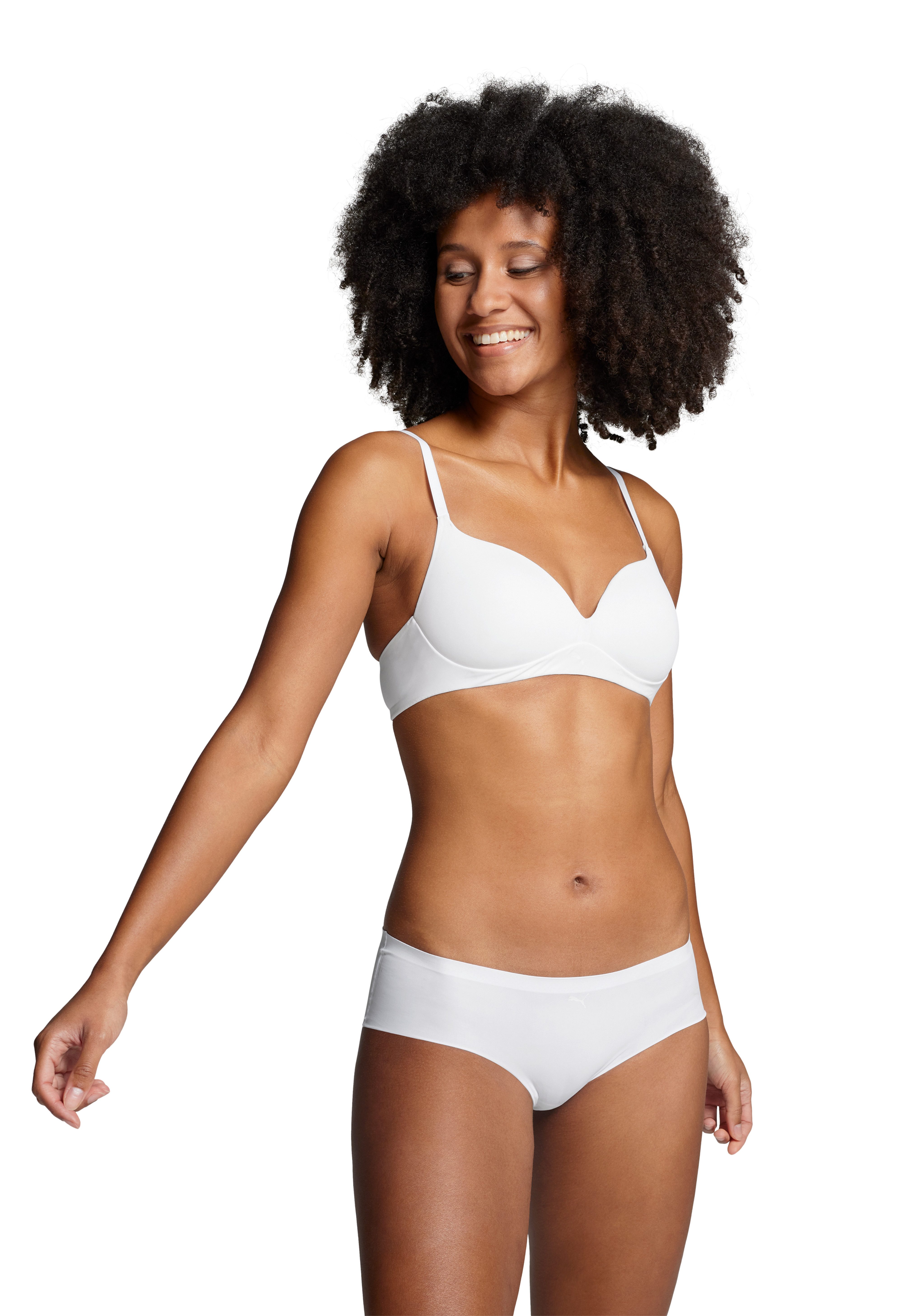 PUMA Hipster PUMA WOMEN SEAMLESS HIPSTER (2er Pack) nahtlose Ränder, mittlere Bundhöhe, unsichtbarer Look