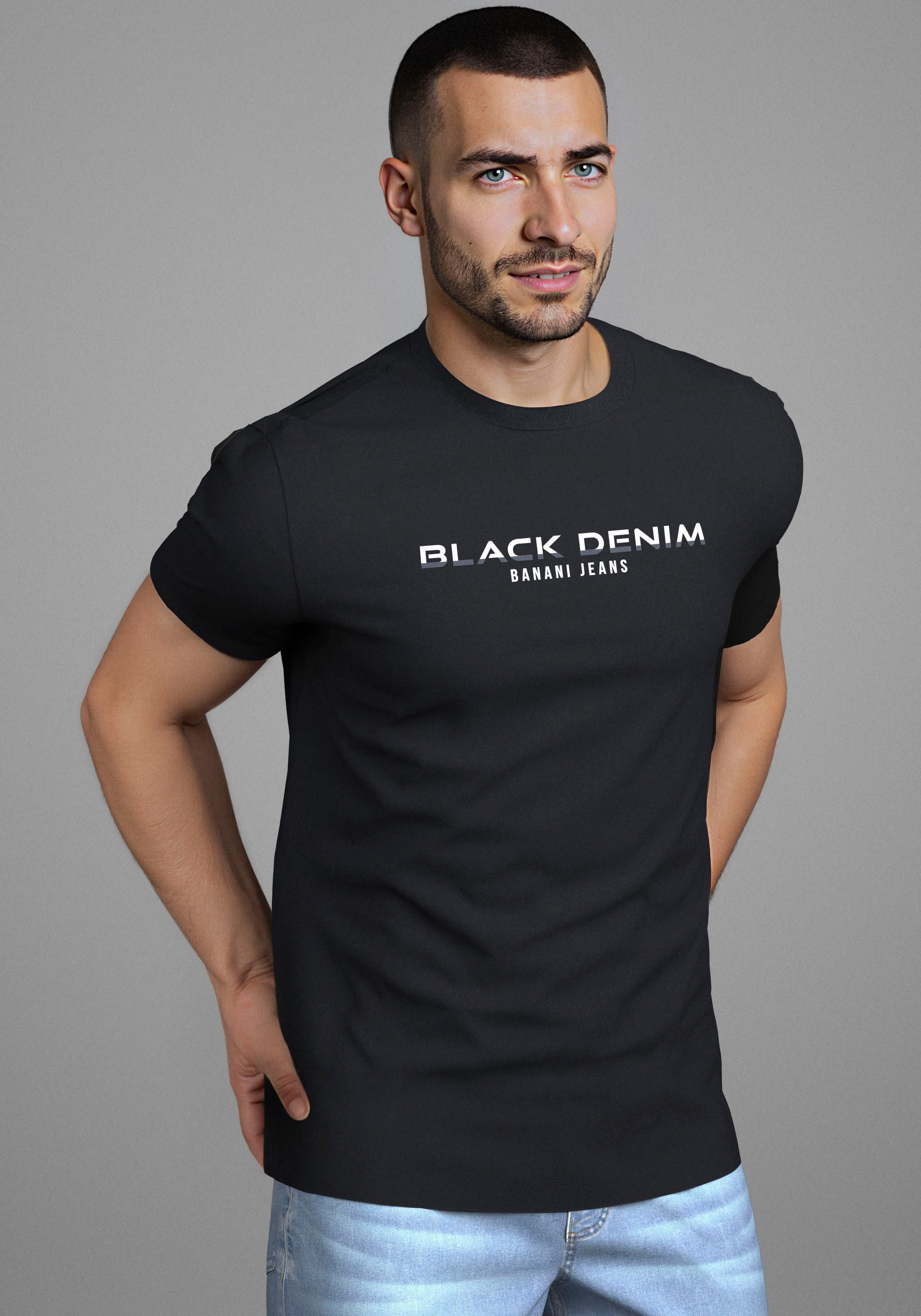 Bruno Banani T-Shirt kurzärmelig, schmal geschnitten, günstig online kaufen