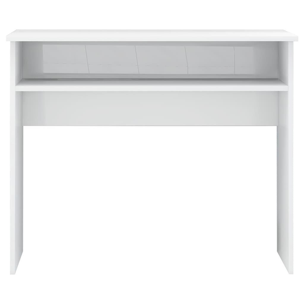 | Hochglanz-Weiß cm 90x50x74 vidaXL Schreibtisch Hochglanz-Weiß Holzwerkstoff Schreibtisch Hochglanz-Weiß