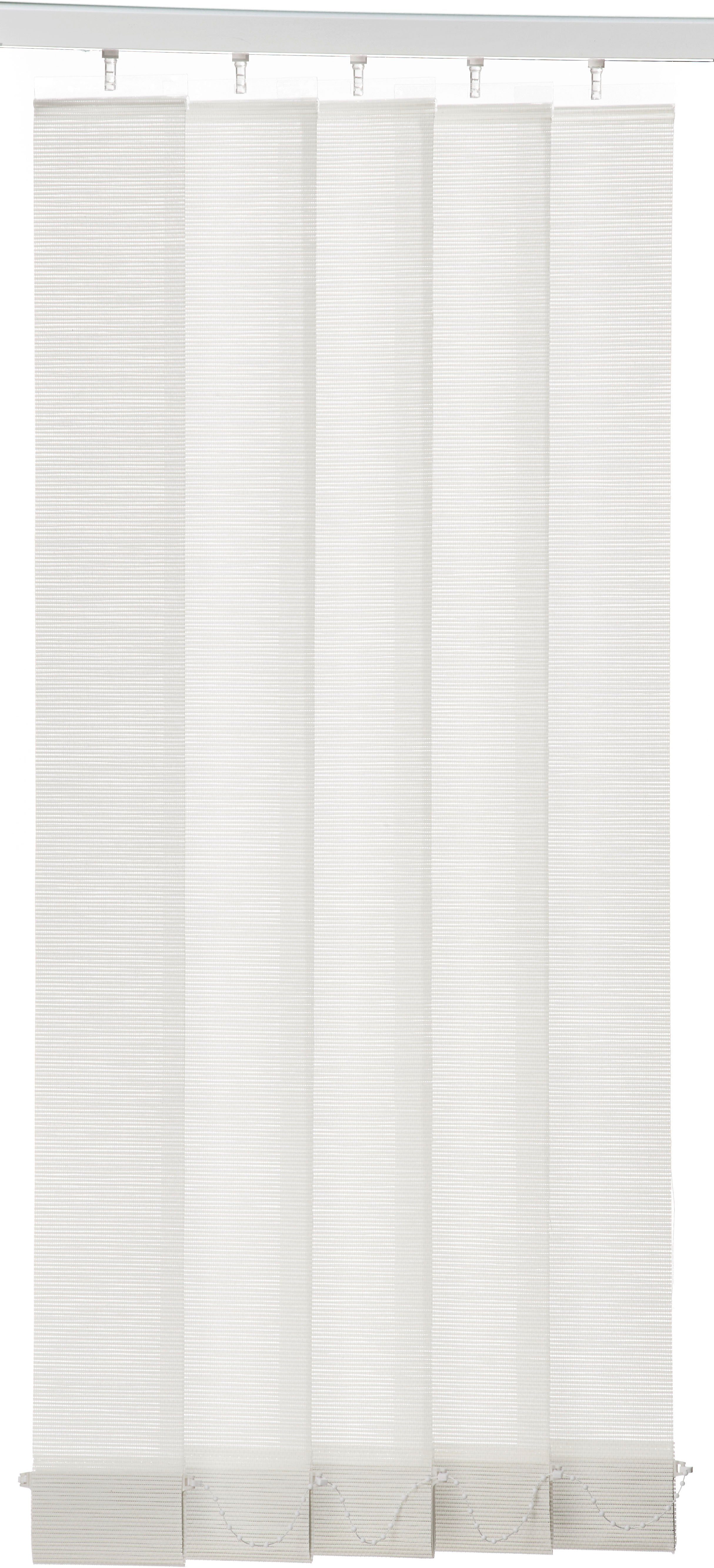 Lamellenvorhang Sophie, my home, Polyester, verschraubt cremeweiß | weiß