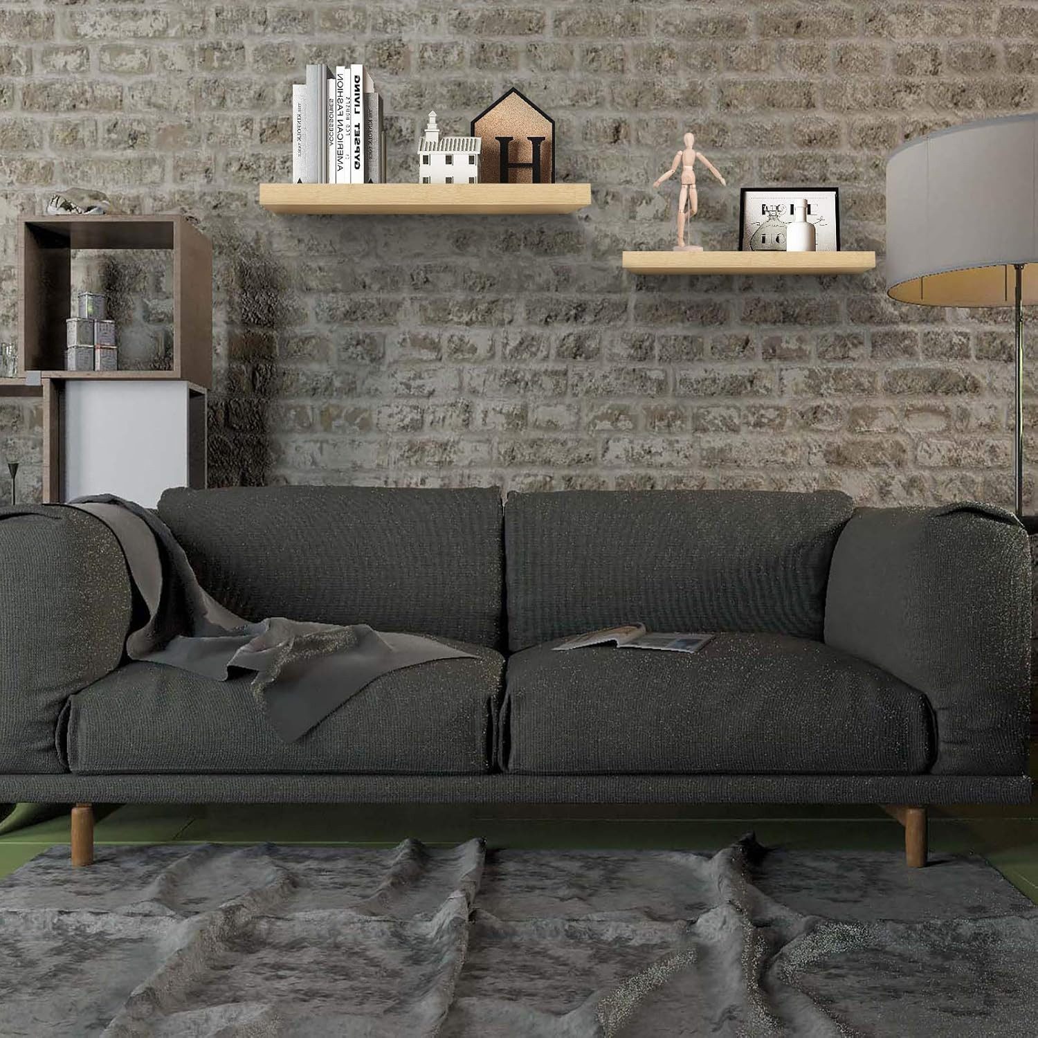 Woltu Wandboard, 1-tlg., Wandregal Holz Schweberegal günstig online kaufen