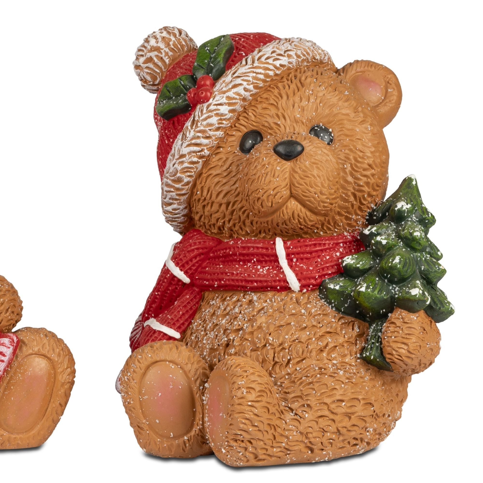 formano Dekofigur Winterzeit Weihnachtsdeko, Weihnachtsdeko, Mehrfarbig, Teddy, H: 30cm