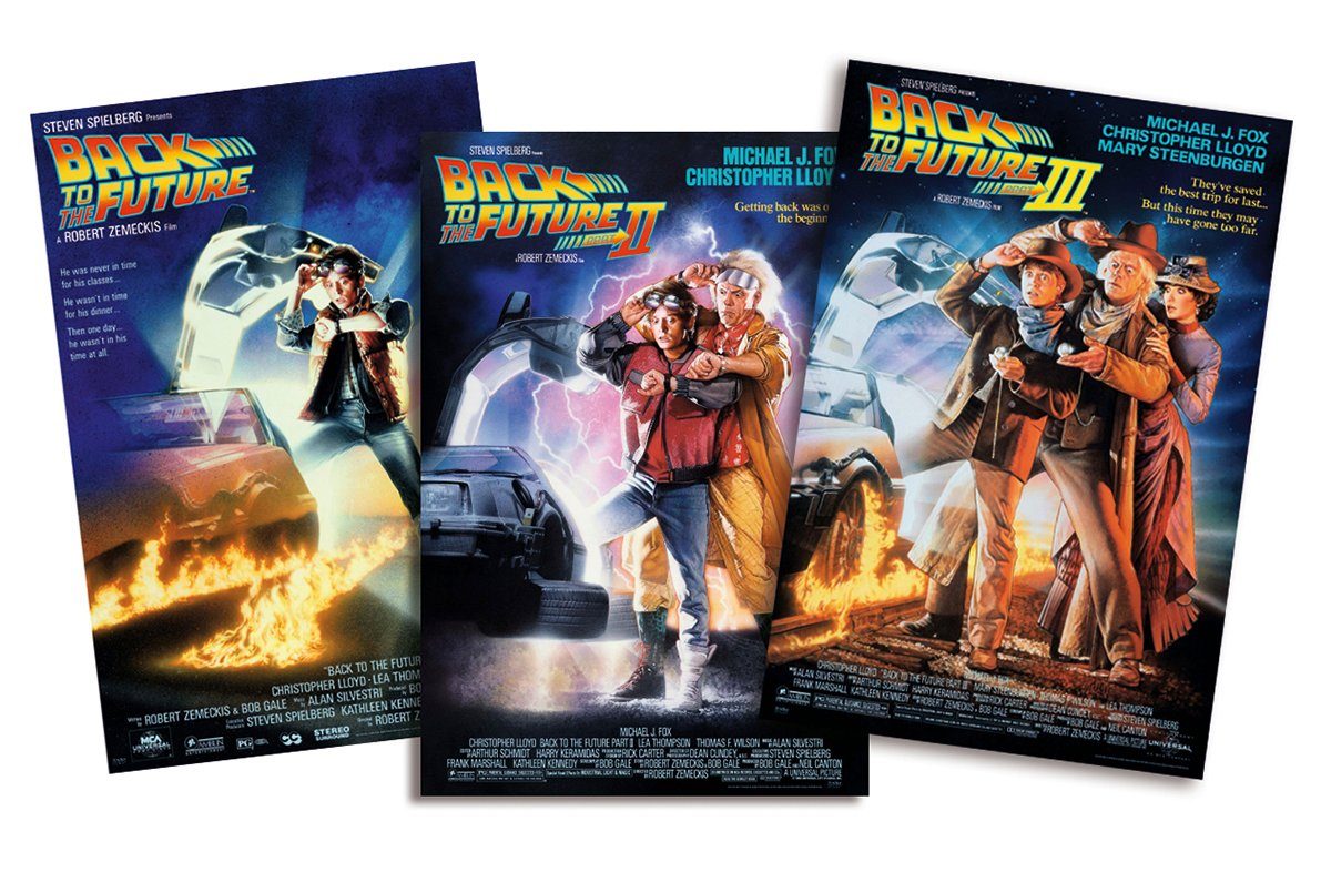 Close Up Poster Zurück in die Zukunft Poster Set Teil I bis III 68,5 x 101, günstig online kaufen