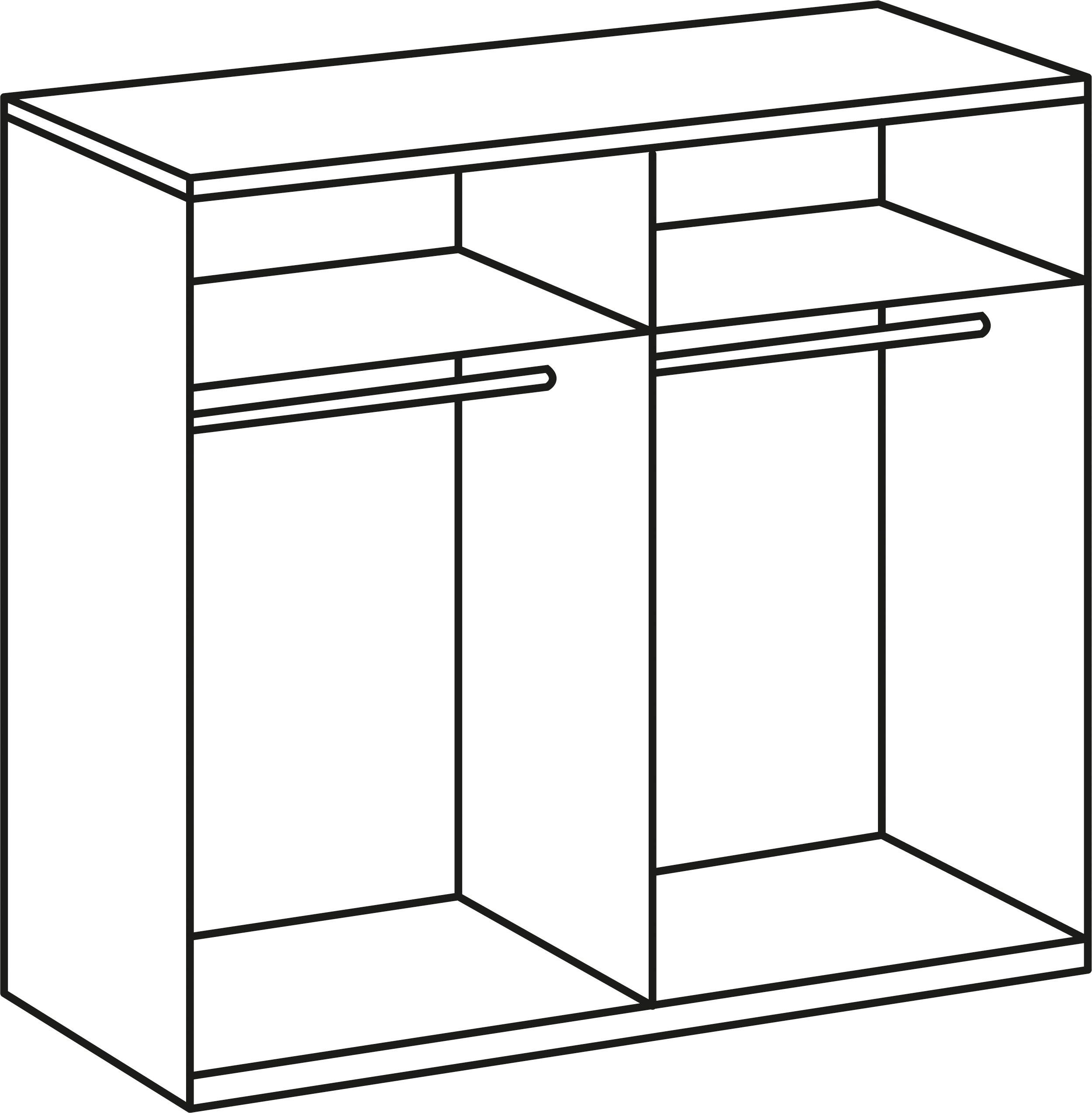 Wimex Kleiderschrank weiß Anna