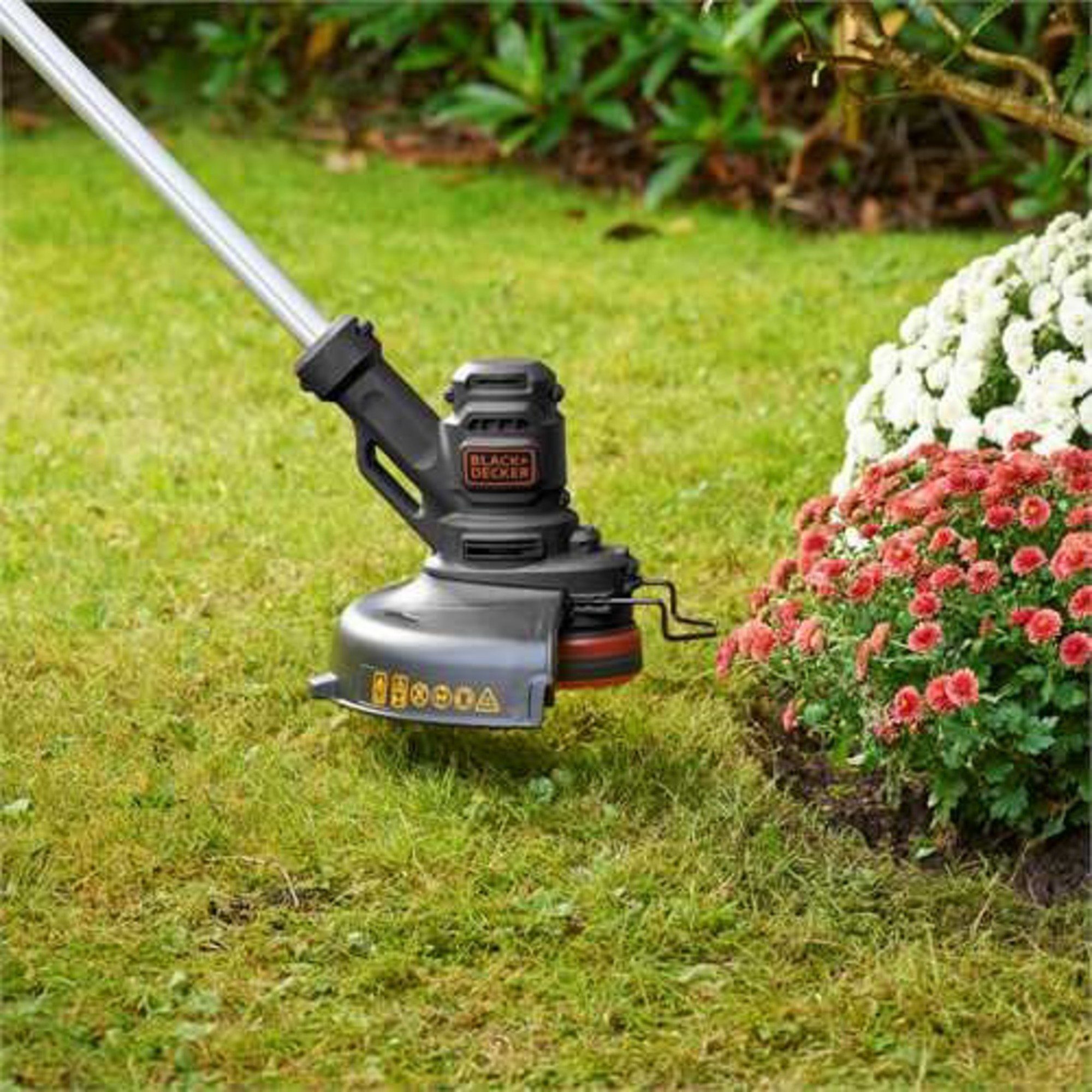 Black + Decker Elektro-Rasentrimmer BLACK+DECKER Rasentrimmer BESTE625-QS, (450 Watt)
