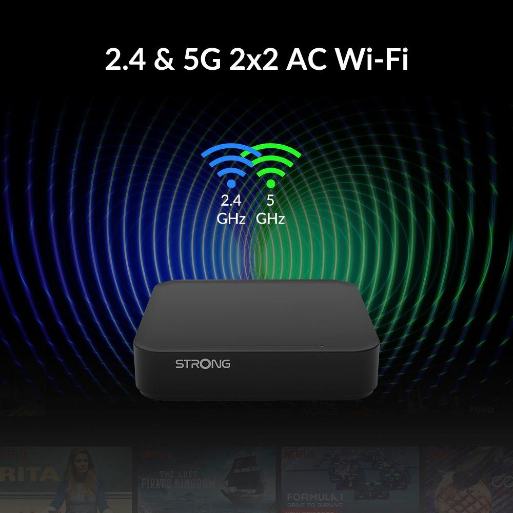 UHD Strong TV LEAP-S3, mit Android Box 4K 11 Streaming-Box Google