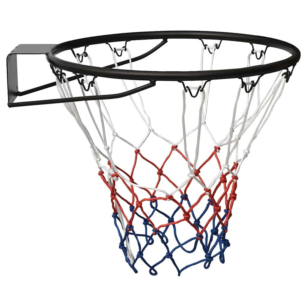 vidaXL Basketballkorb 45 cm Basketballring Schwarz 45 cm Stahl