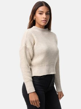 Elara Strickpullover Elara Damen Strickpullover Runderkragen (1-tlg)