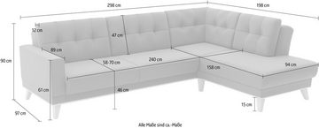 sit&more Ecksofa Lavida L-Form, wahlweise mit Kippfunktion und Bettkasten