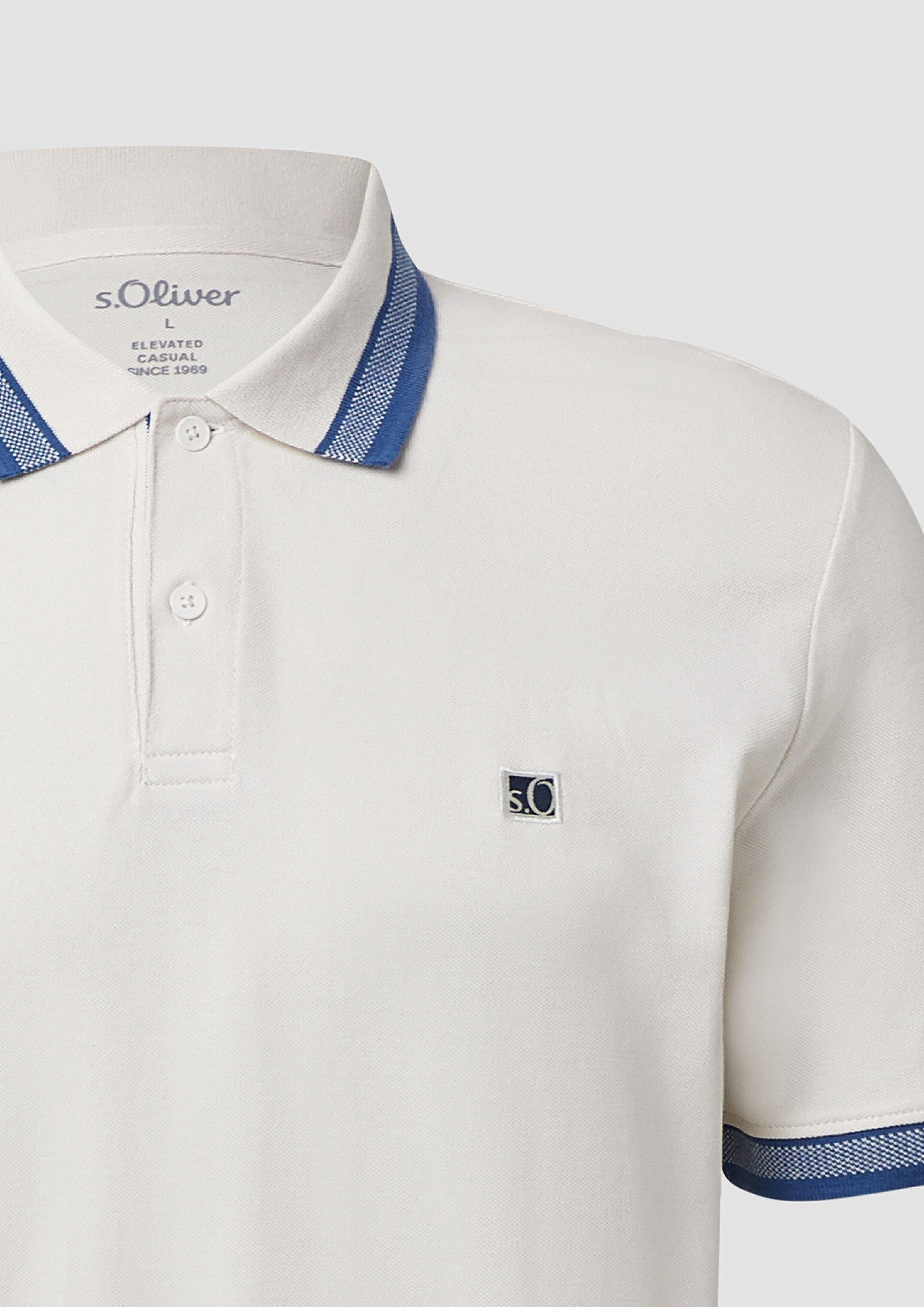 s.Oliver Kurzarmshirt Poloshirt aus Baumwollpiqué mit günstig online kaufen