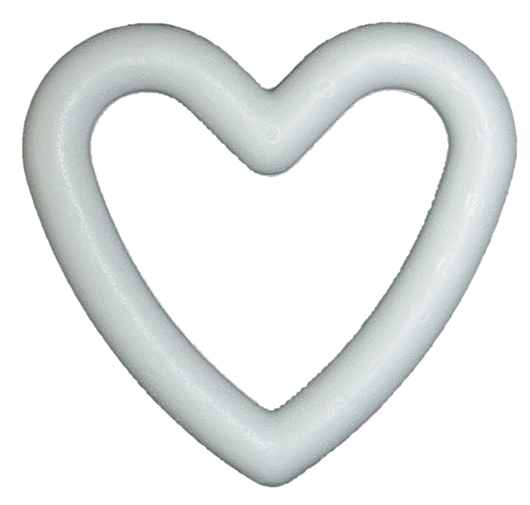 naninoa GmbH Styropor-Teil STYROPOR-HERZ RAHMEN 200mm, 20cm/1 x Styroporherz-Kranz
