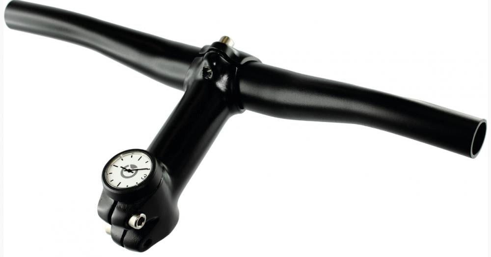 by.schulz Fahrradlenker By,Schulz Ahead Kappe Uhr schwarz - Vorbaukappe mit integrierter Clock