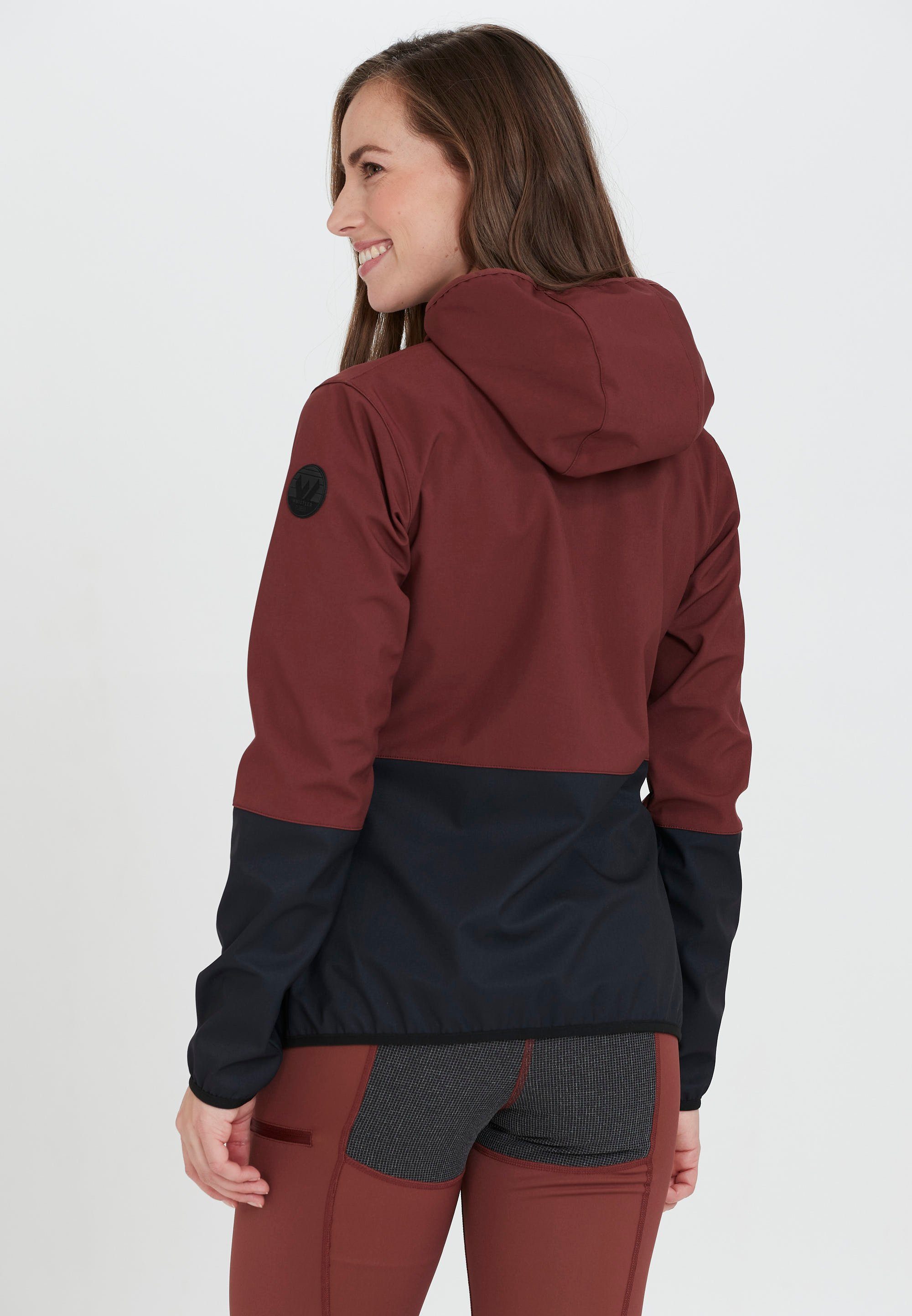 mit weinrot-blau Palmer 8.000 mm Wassersäule WHISTLER Softshelljacke