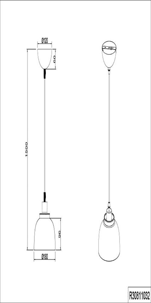 Leuchtmittel, max exkl - Leuchten TRIO Doppelschirm Pendelleuchte 40W warmweiß kaltweiß, mit ohne schwarz-gold, 1xE27 Punch, Industrie-Look