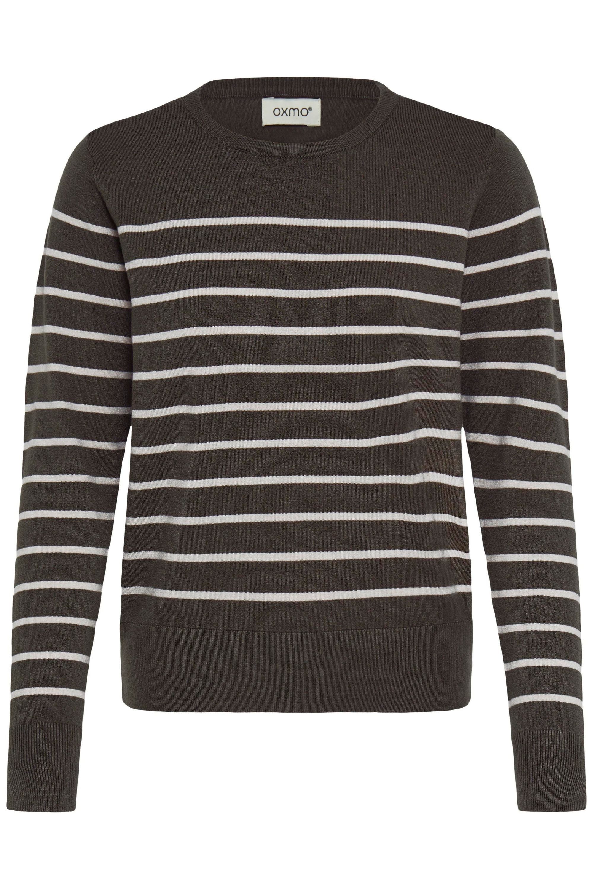 OXMO Strickpullover OXFKEANA Modischer Feinstrickpullover mit Streifen günstig online kaufen