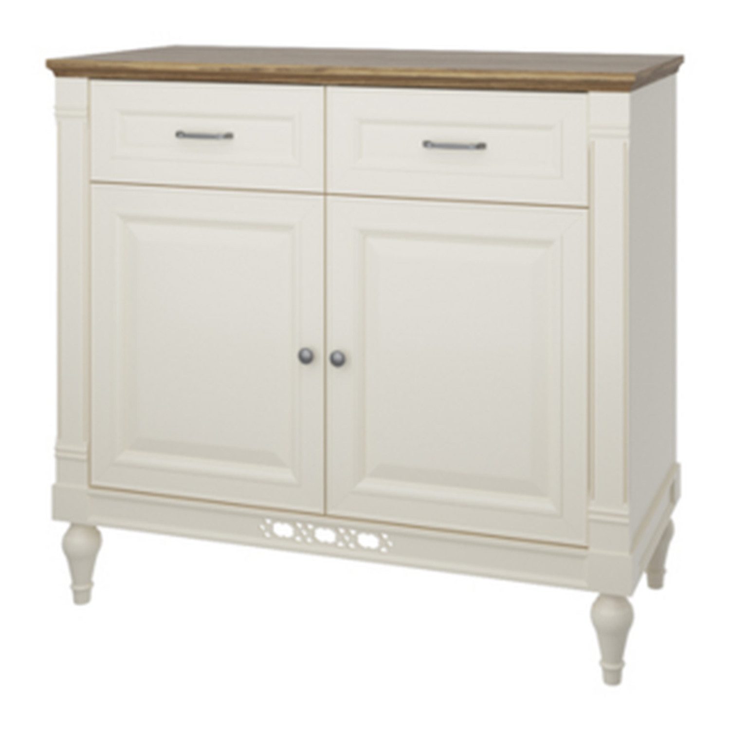 Xlmoebel Kommode Kommode Vitrine FL-K2 aus Holz mit eleganten Verzierungen (1 St., Kommode), Hergestellt in Europa