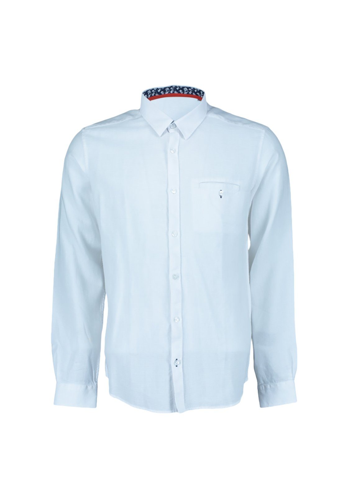 RAY Langarmhemd SM-21.302.0547 weiß uni