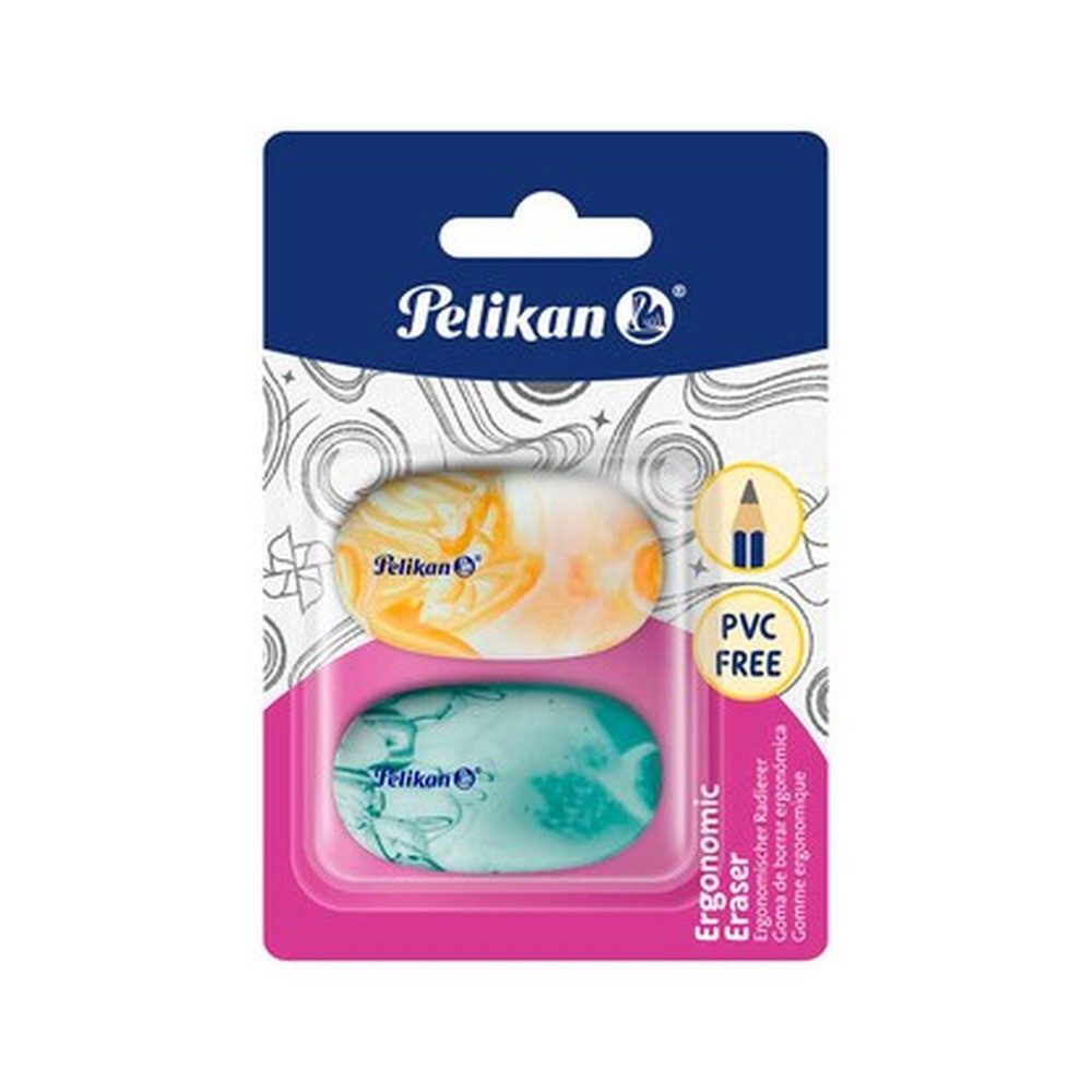 Pelikan Radiergummi Pelikan Radiergummis farbsortiert, 2 St.