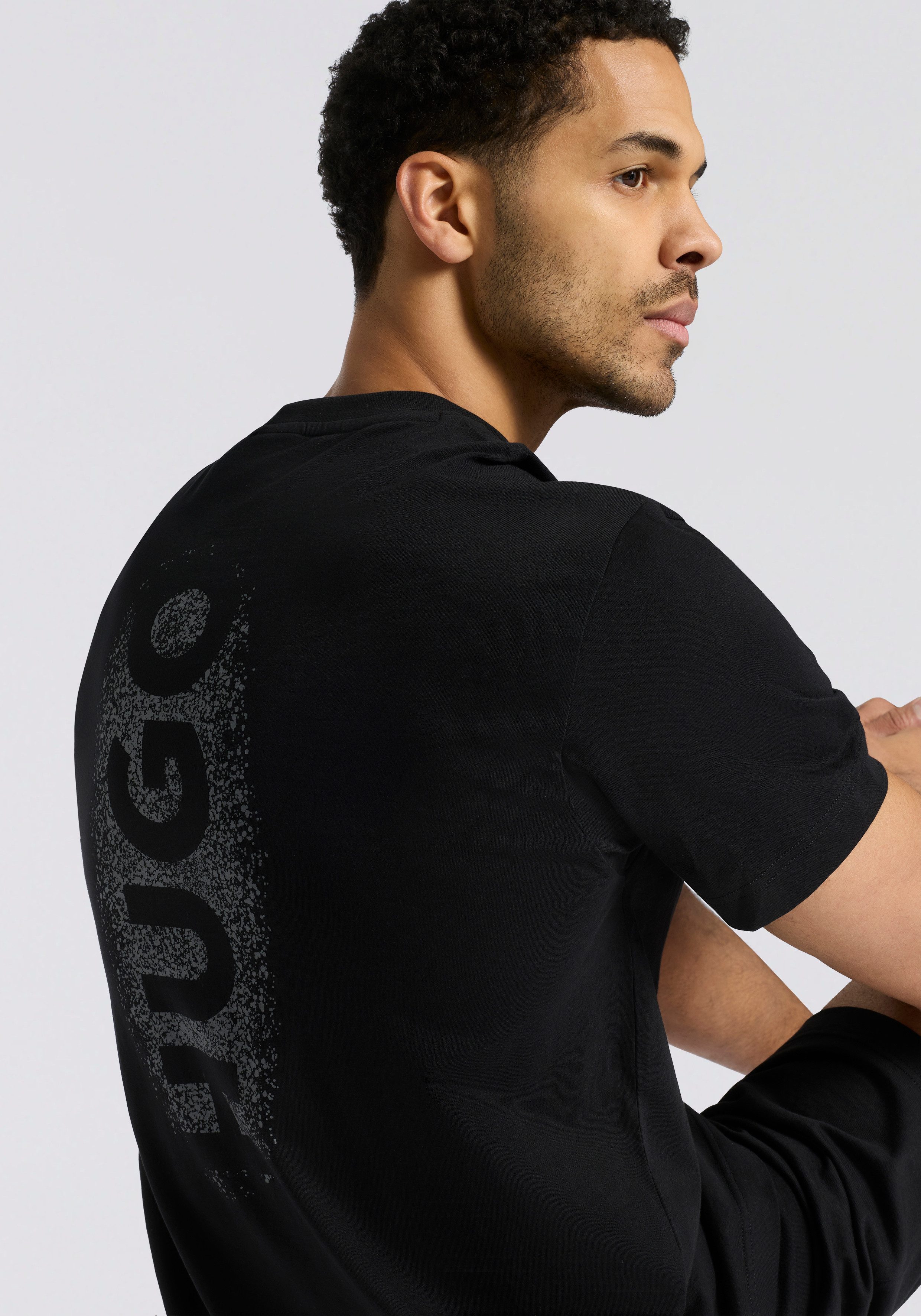HUGO Kurzarmshirt SPRAY Pyjama-Oberteil, relaxed fit