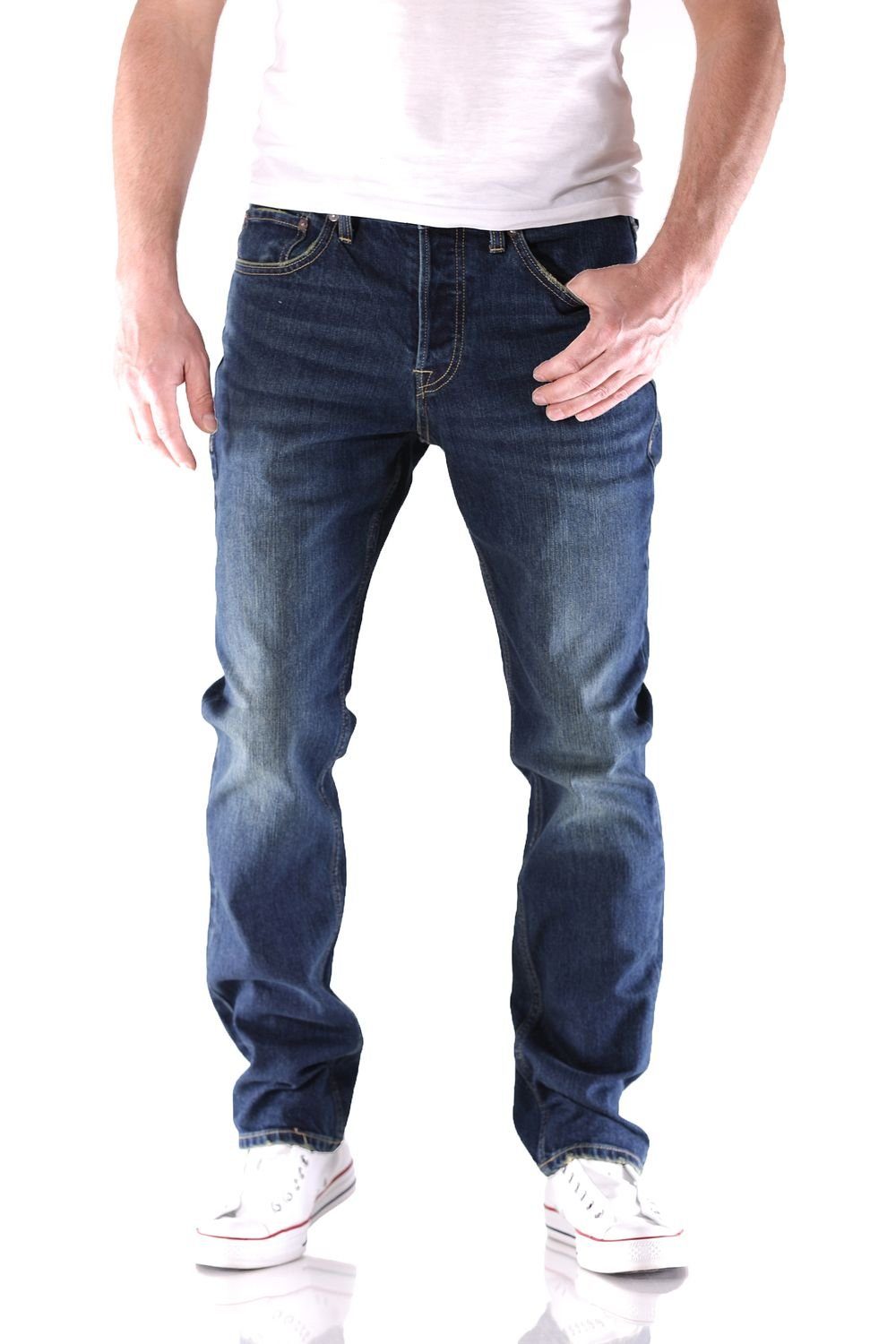 Jack & CR150 Jones Original Herren Slim-fit-Jeans Slim Jones Tim & Jack Straight Jeans