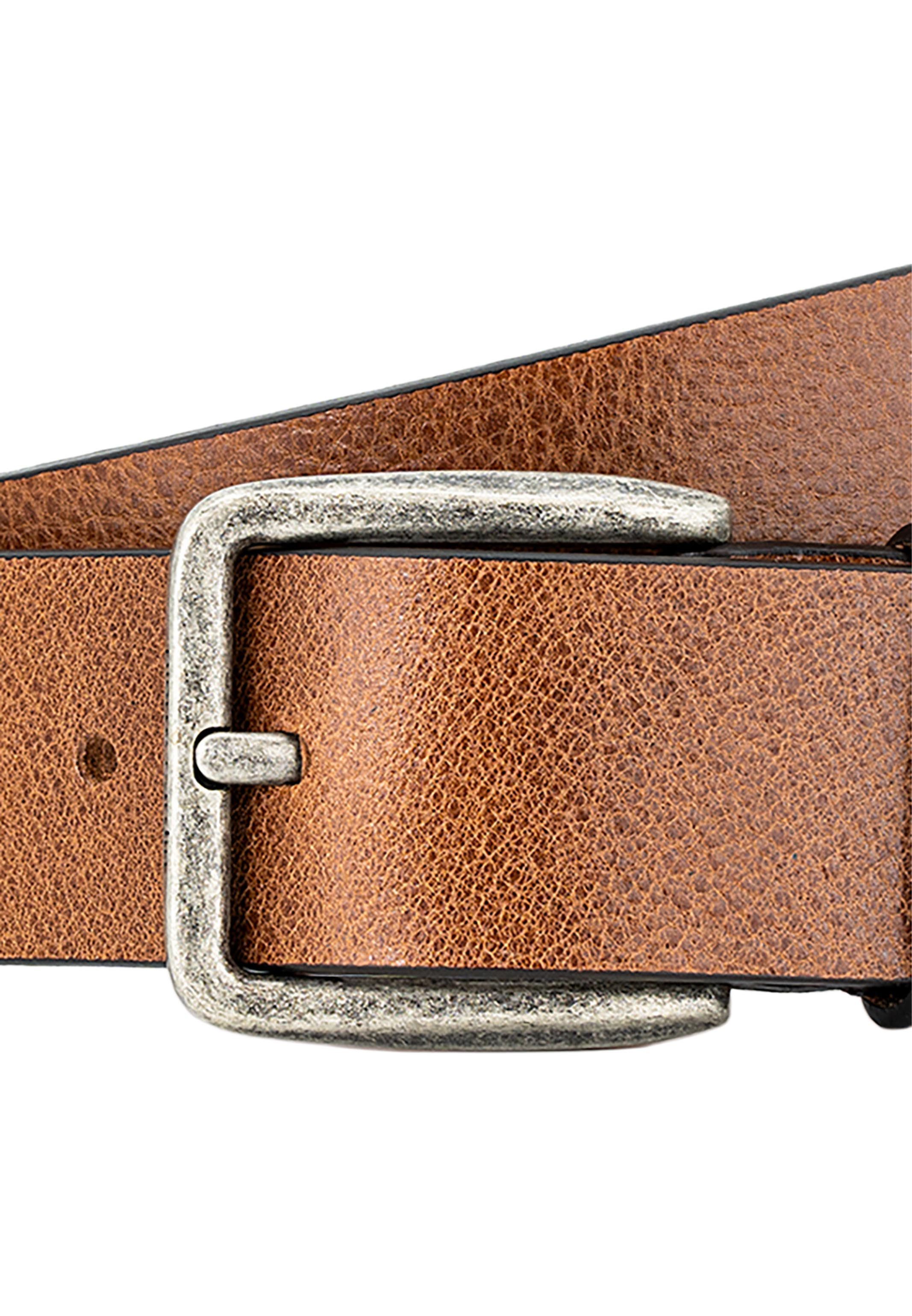 Pierre Cardin Ledergürtel Basic (1-St) Ledergürtel - Hochwertige Verarbeitung, Silberne Metallschnalle