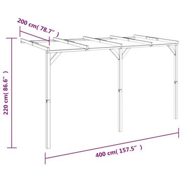 vidaXL Pergola Terrassen-Pergola 2x4x2,2 m Holz, (1-tlg)