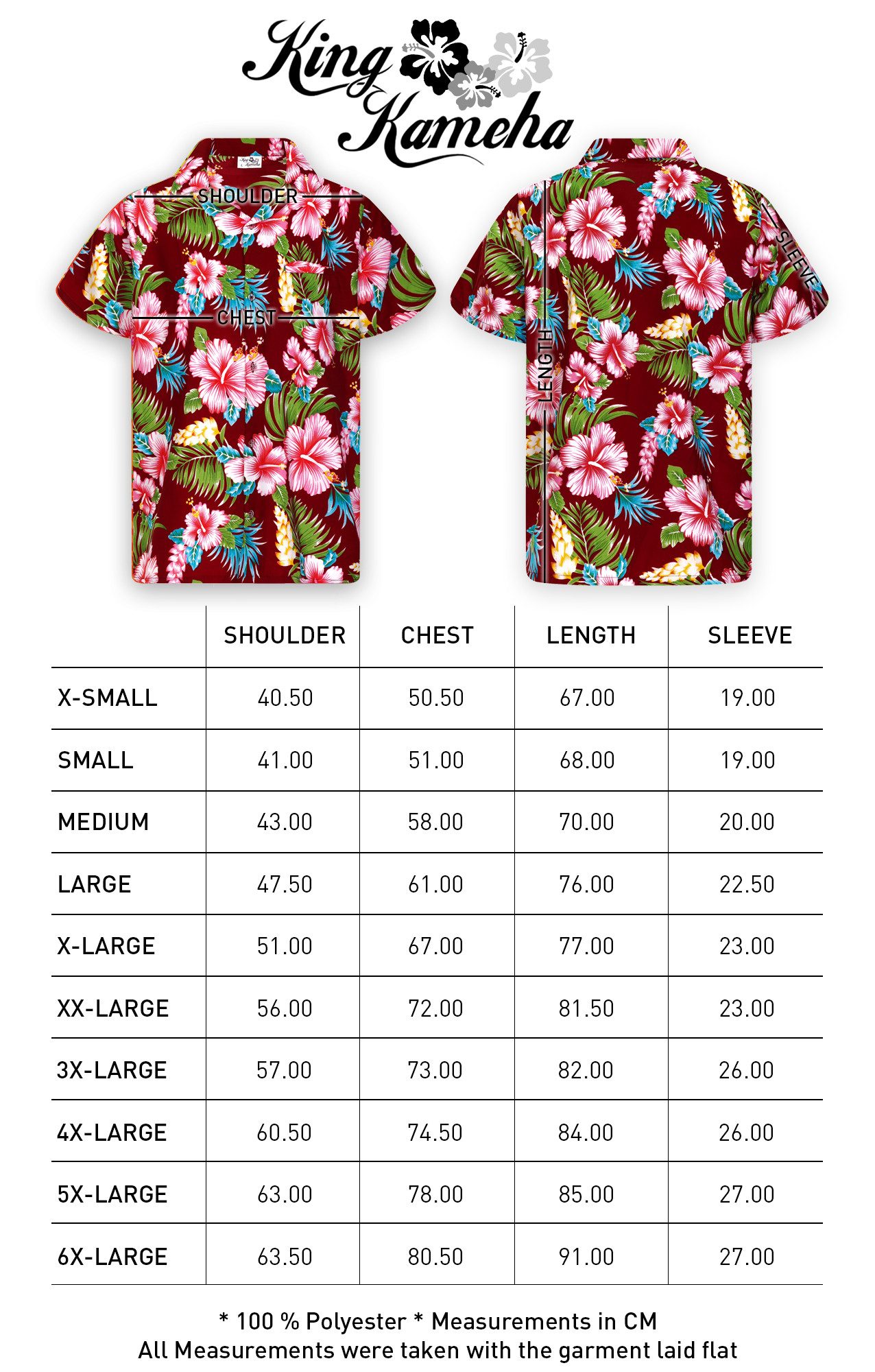 King Kameha Hawaiihemd Hibiscus NEW Funky Hawaii-Hemd Kurzarm Front-Tasche Stylish Unisex