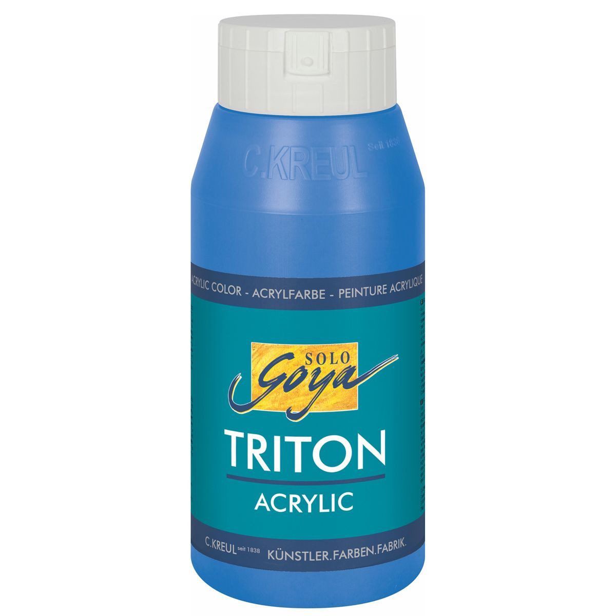 C. KREUL Acrylfarbe KREUL Acrylfarbe SOLO Goya TRITON primärblau 750ml Flasche
