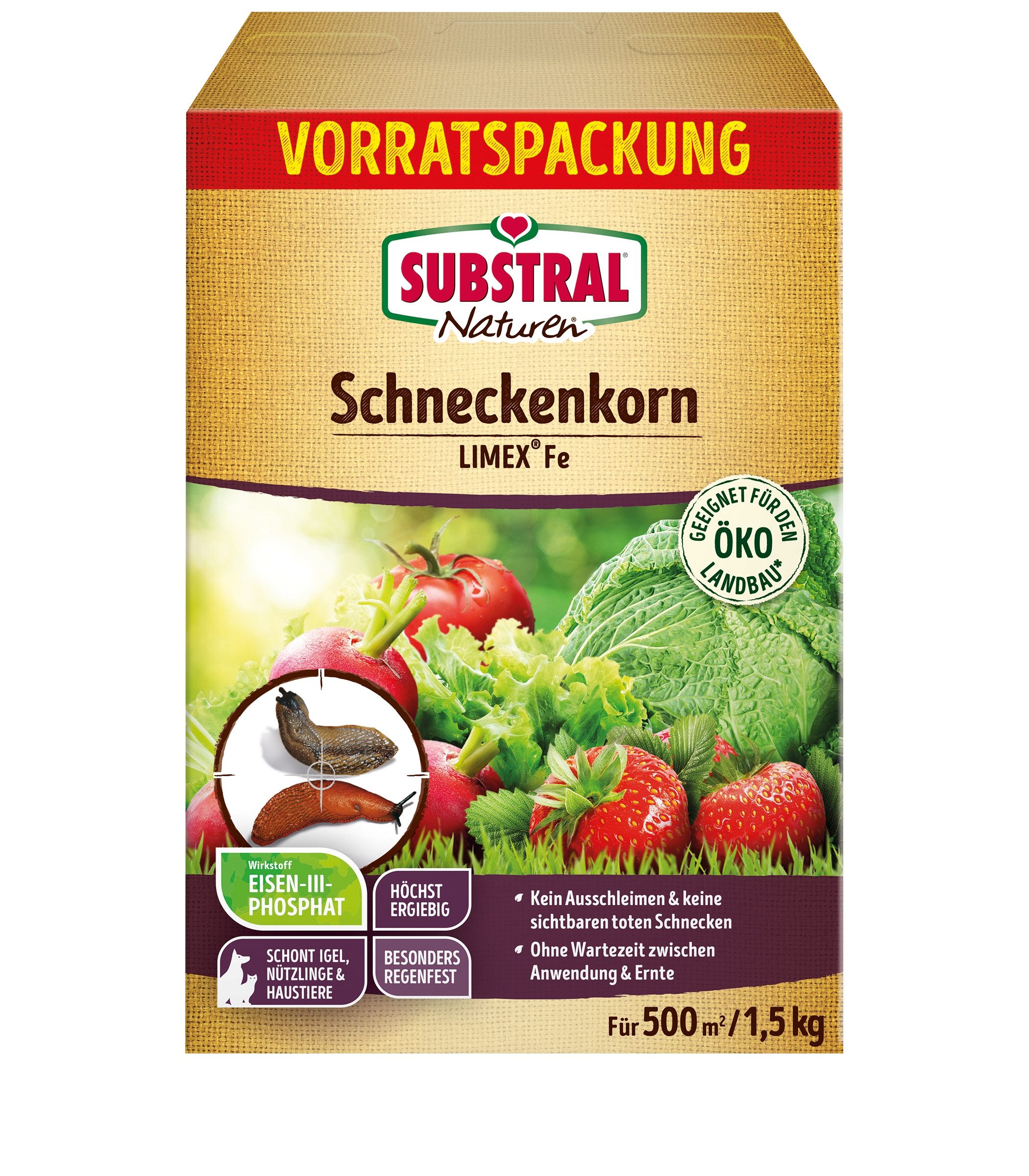 Substral Pflanzendünger Schneckenkorn 1,5 kg Nacktschnecken Schutz Granulat günstig online kaufen