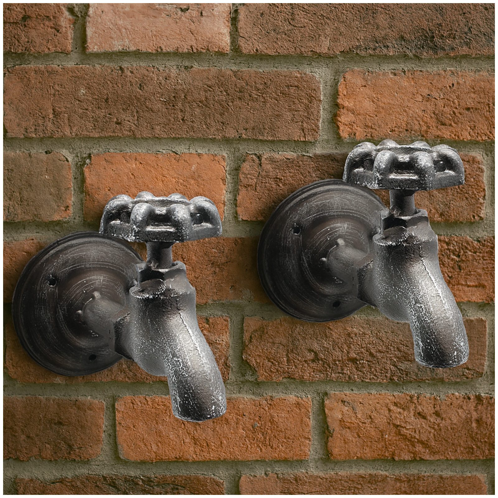 HTI-Living Garderobenhaken Kleiderhaken 2er Set Steampunk (Set, 2 St., 2 Wa günstig online kaufen