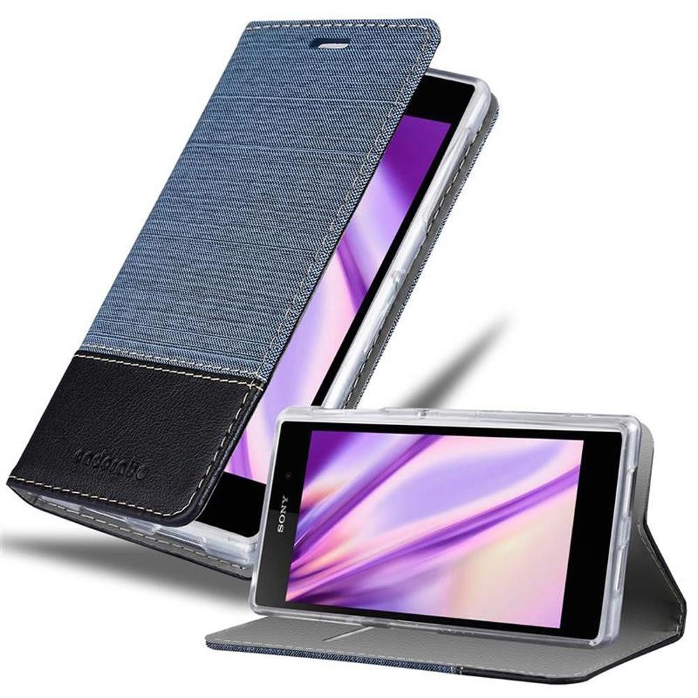 Cadorabo Handyhülle für Sony Xperia Z1 Hülle Sony Xperia Z1, Klappbare Handy Schutzhülle - Hülle - mit Standfunktion und Kartenfach