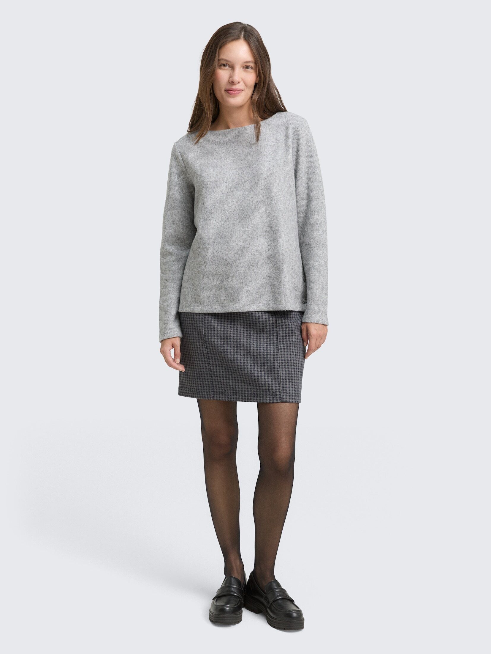 TOM TAILOR Sommerrock Röcke High Waist Mini-Rock mit Karomuster günstig online kaufen