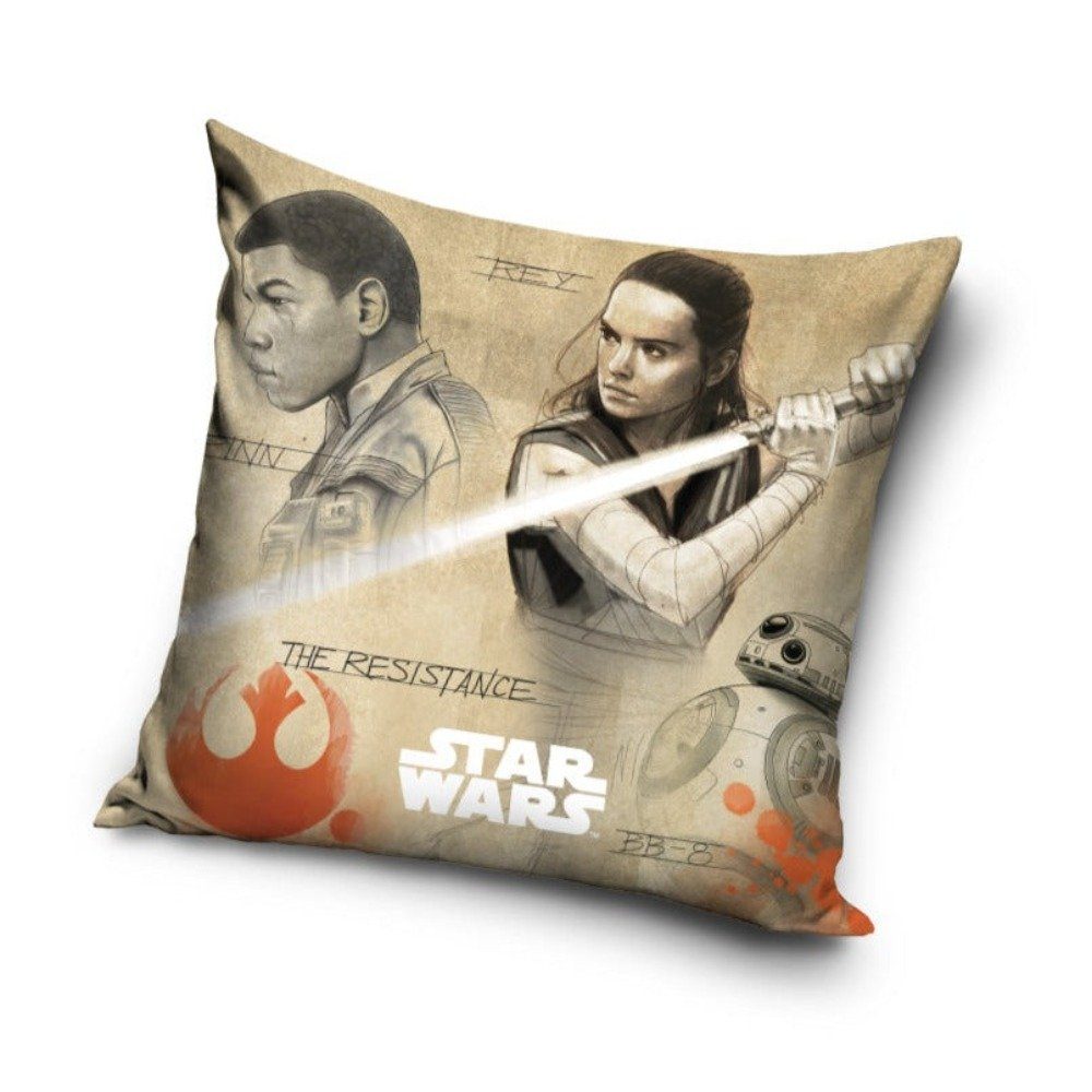 Tinisu Dekokissen Star Wars Kissen Rey und Finn Kissenbezug - 40cm x 40cm