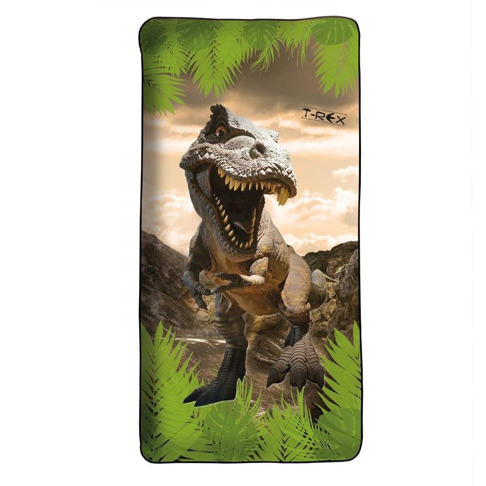 Grün Roth x Kinder, Dinosaurier, Tyrannosaurus, 120 für Badetuch 60 cm,