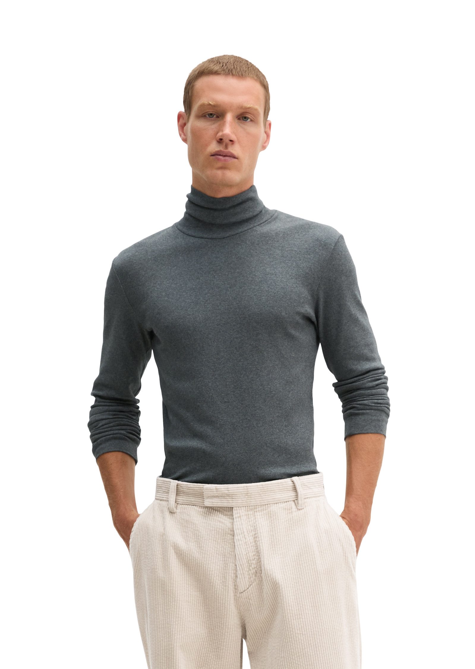 Marc O'Polo Rollkragenshirt aus reiner Bio-Baumwolle